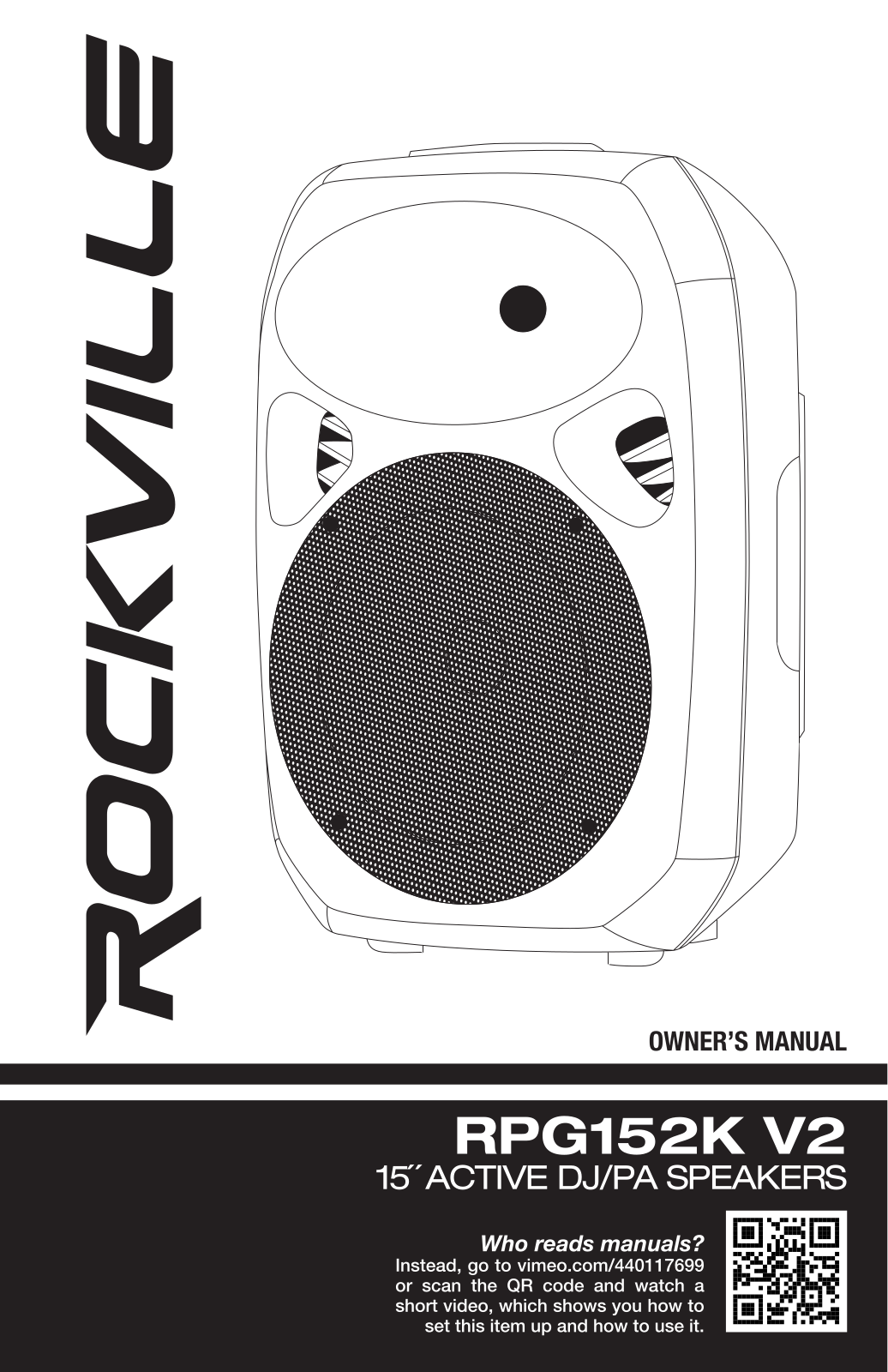 RockVille RPG152K User Manual