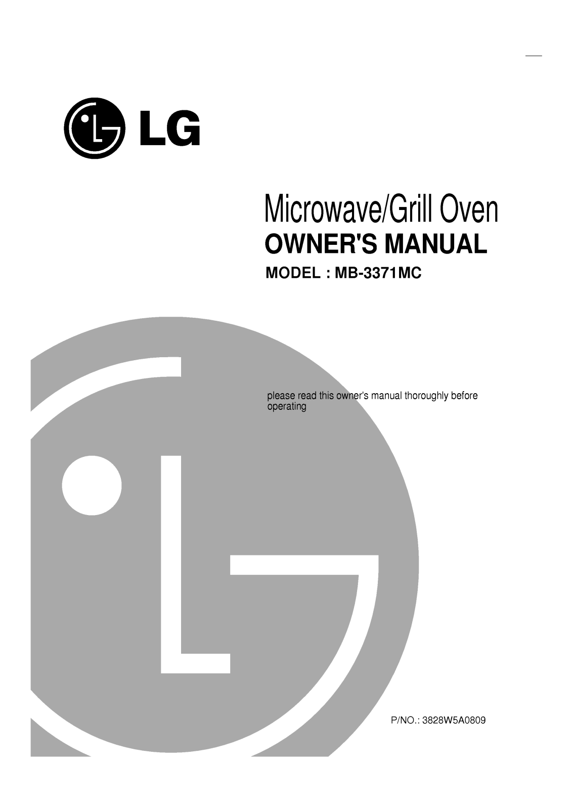 Lg MB-3371MC Owners Manual