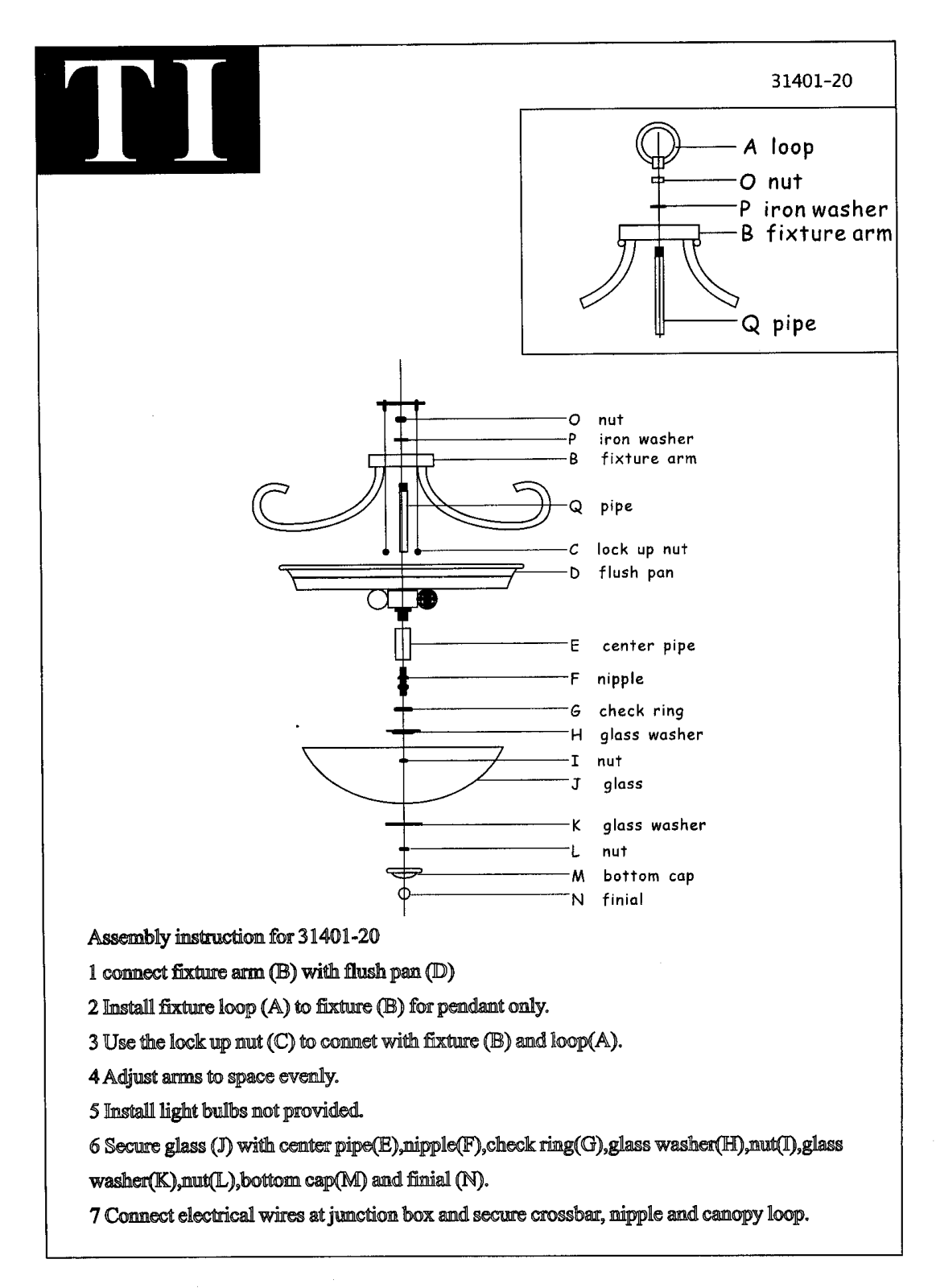 Triarch 31401-20 User Manual