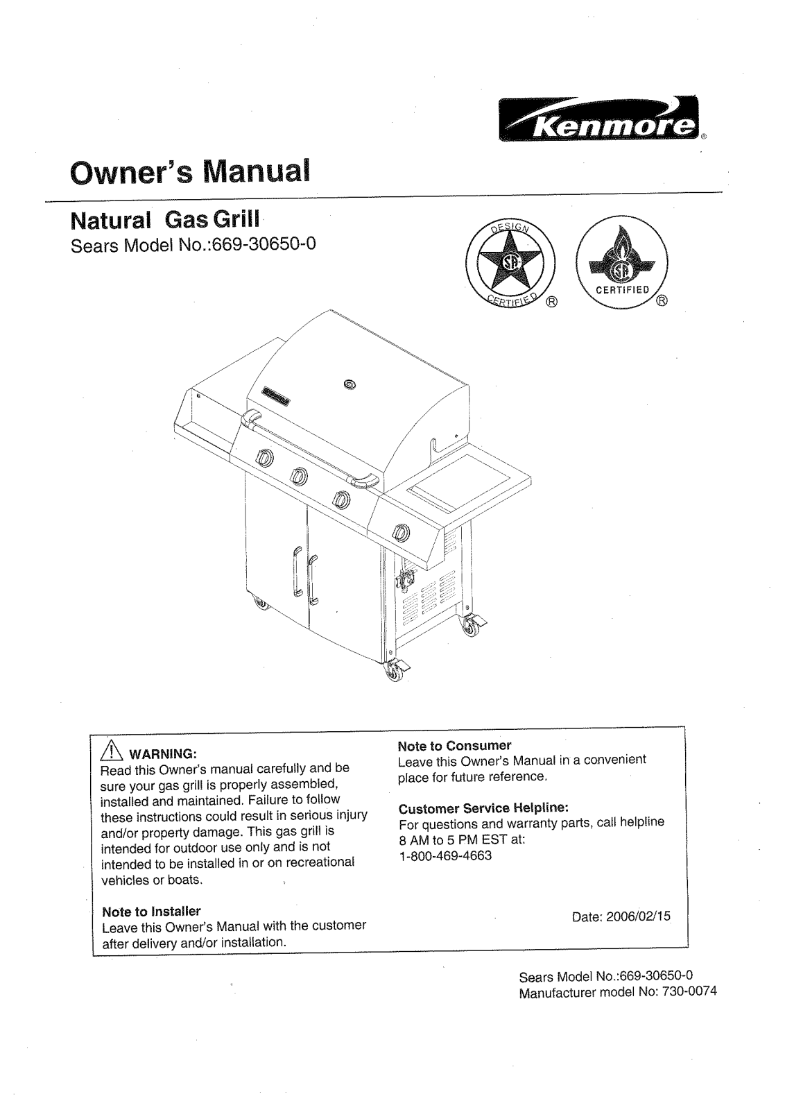 Jenn Air 720-0074, 720-0077 Owner's Manual