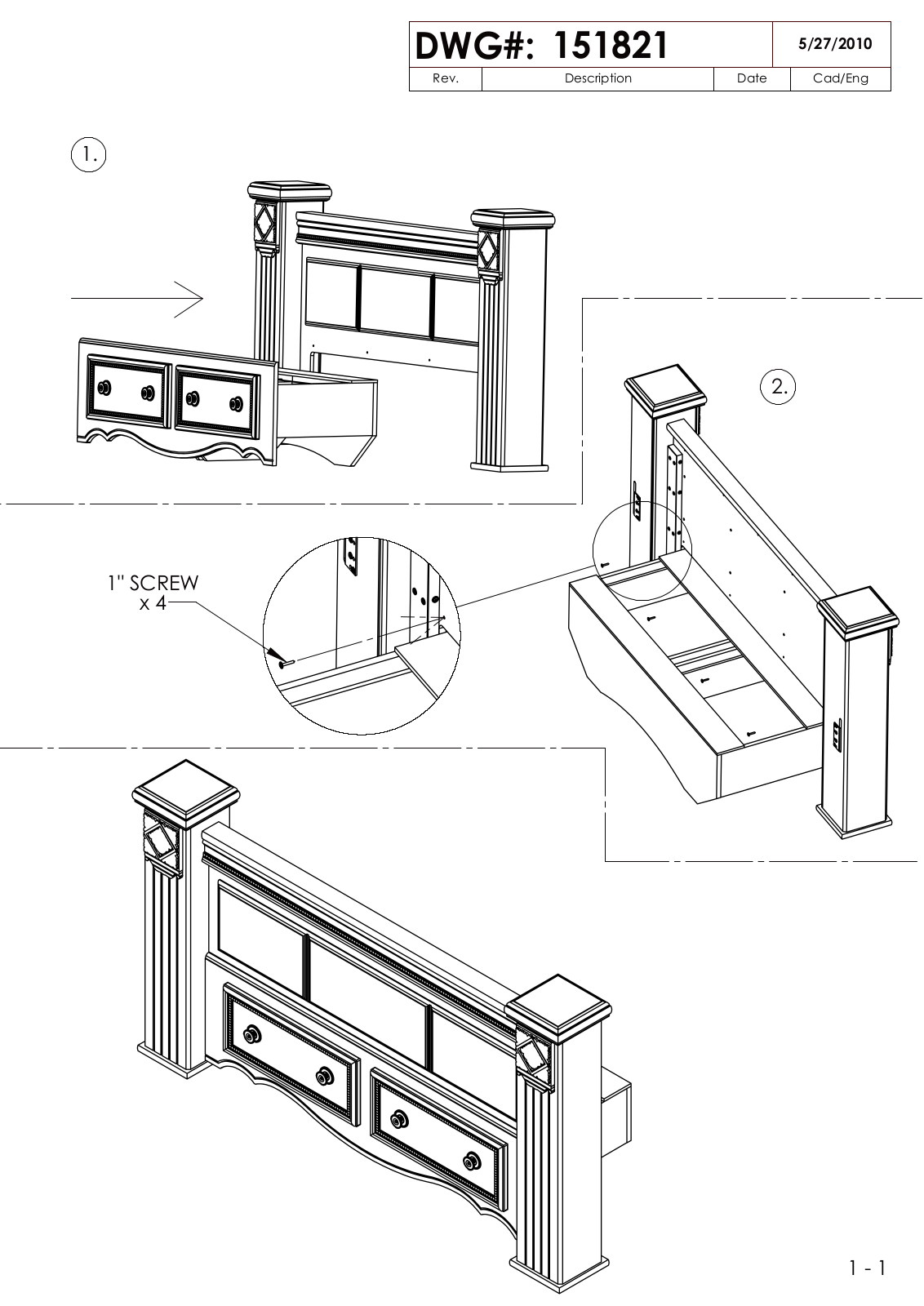 Ashley B4466764S1506198 Assembly Guide