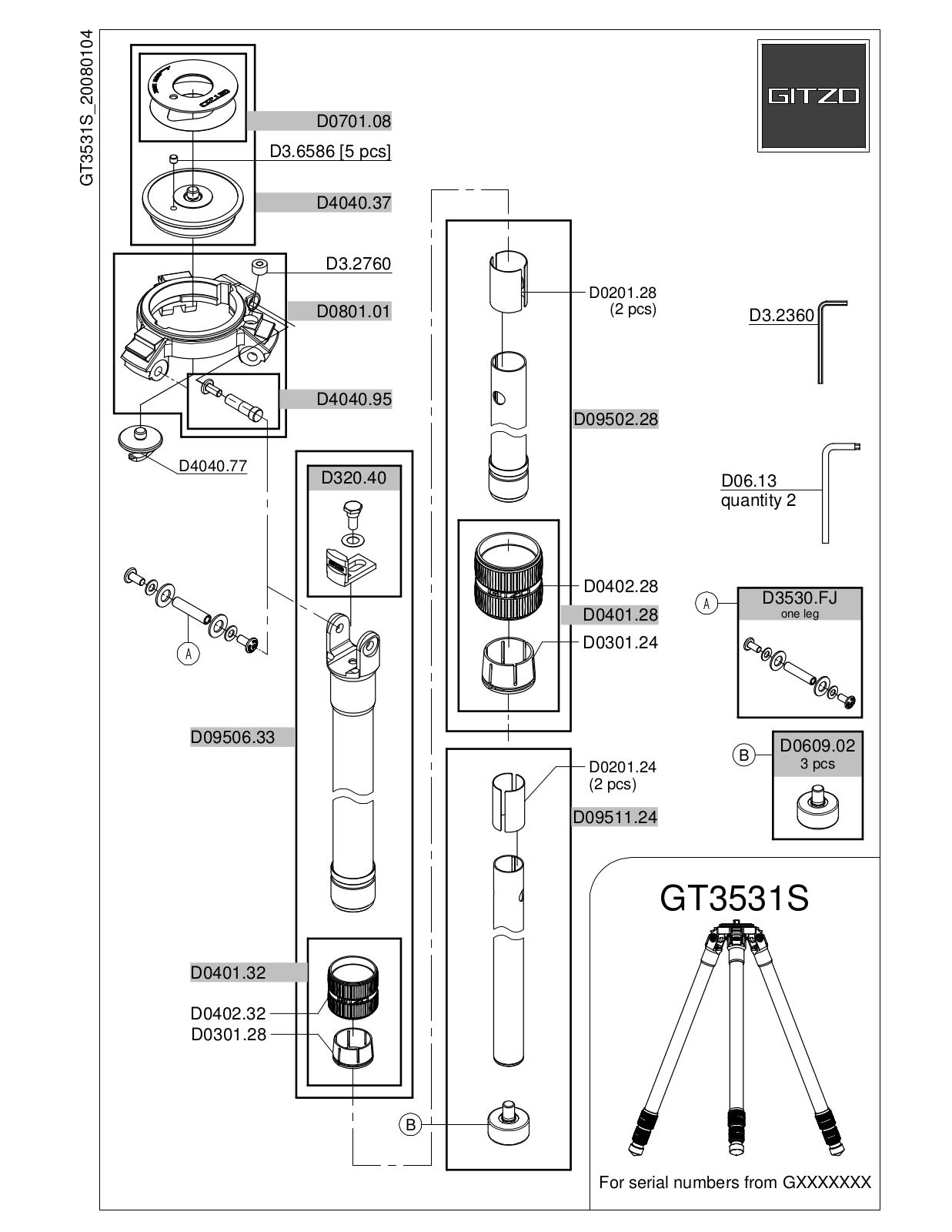 Gitzo GT3531S User Manual