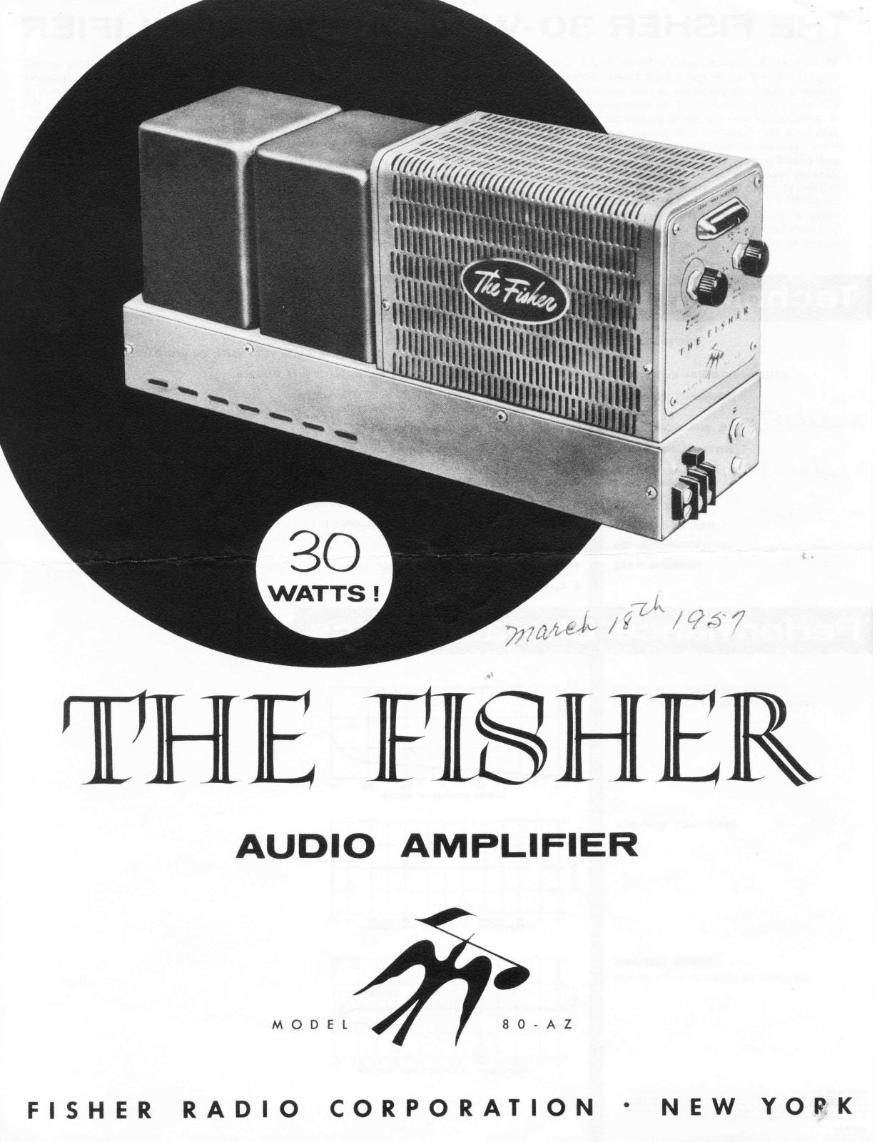 Fisher 80-AZ Brochure