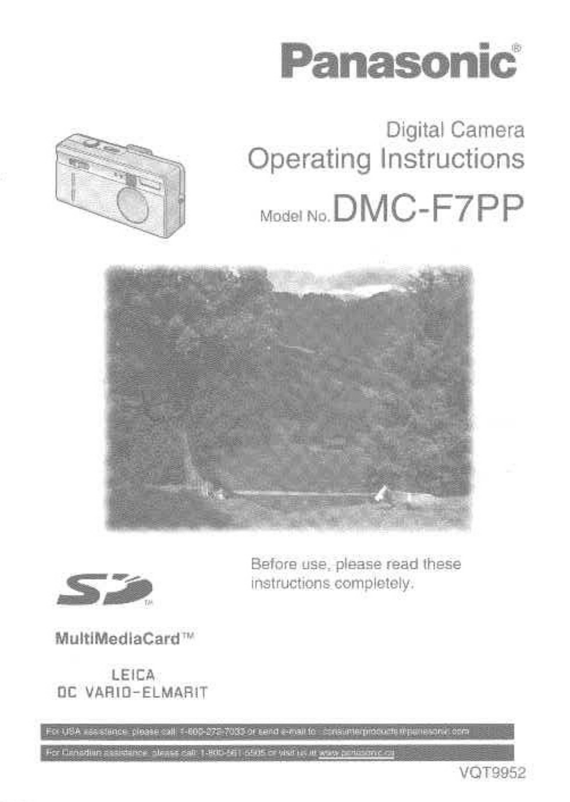 Panasonic DMC-F7PPS, DMC-F7PP User Manual