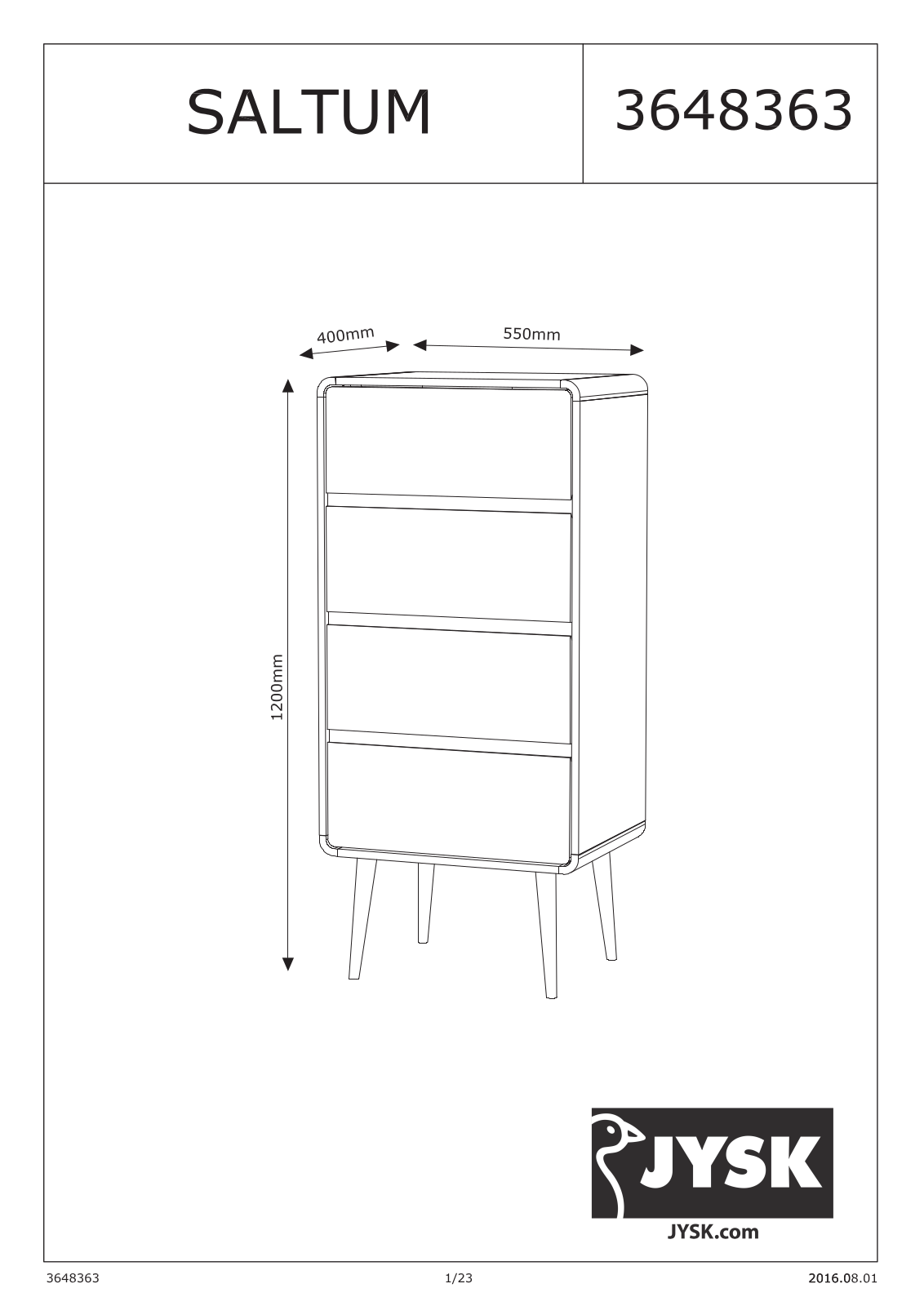 JYSK Saltum User Manual