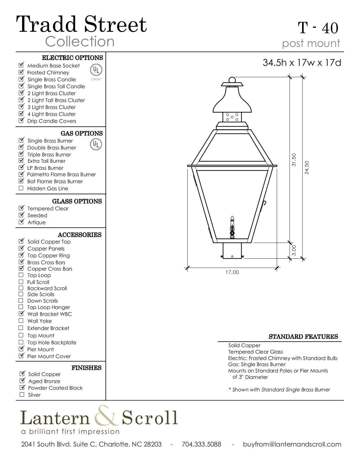 Lantern & Scroll LASC1088 Specifications - ManualMachine.com