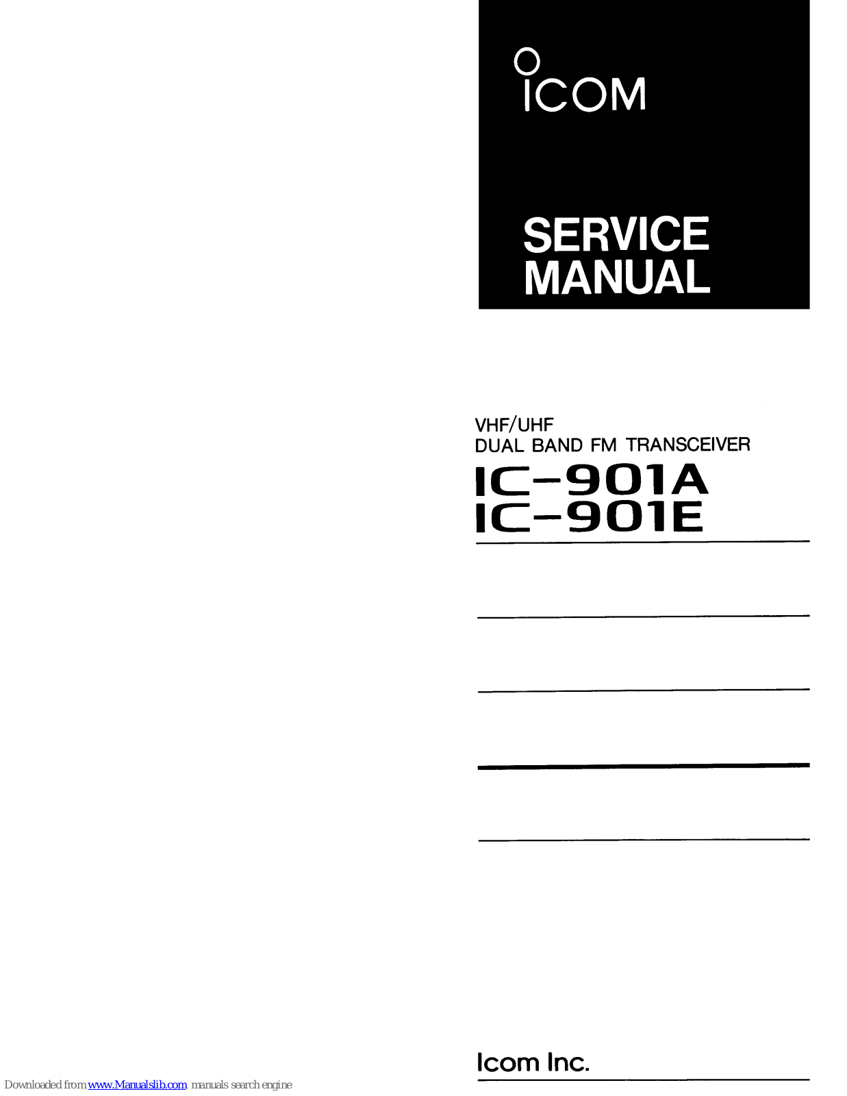 Icom IC-901R Service Manual