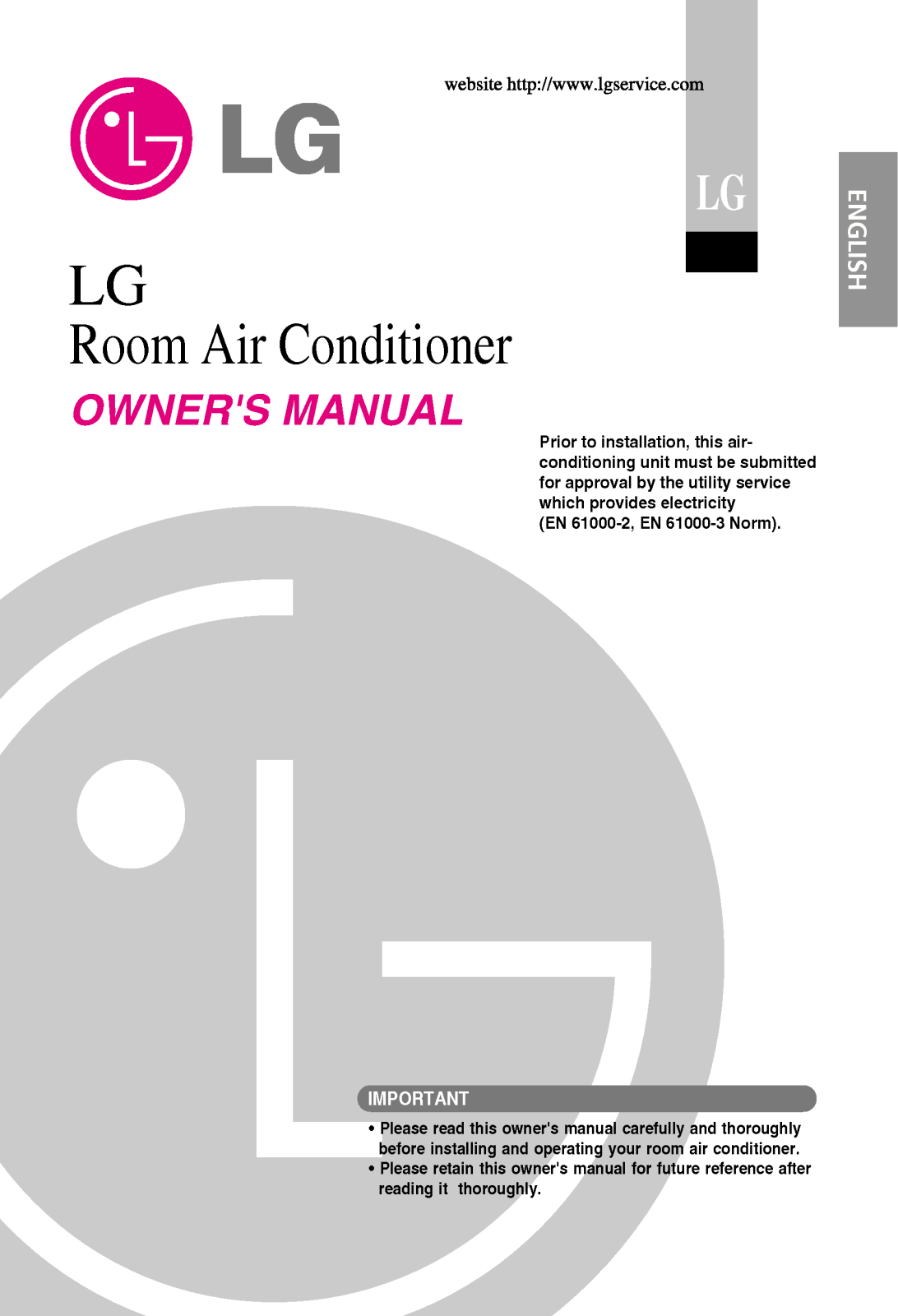 LG LS-C362NMB0 User Manual