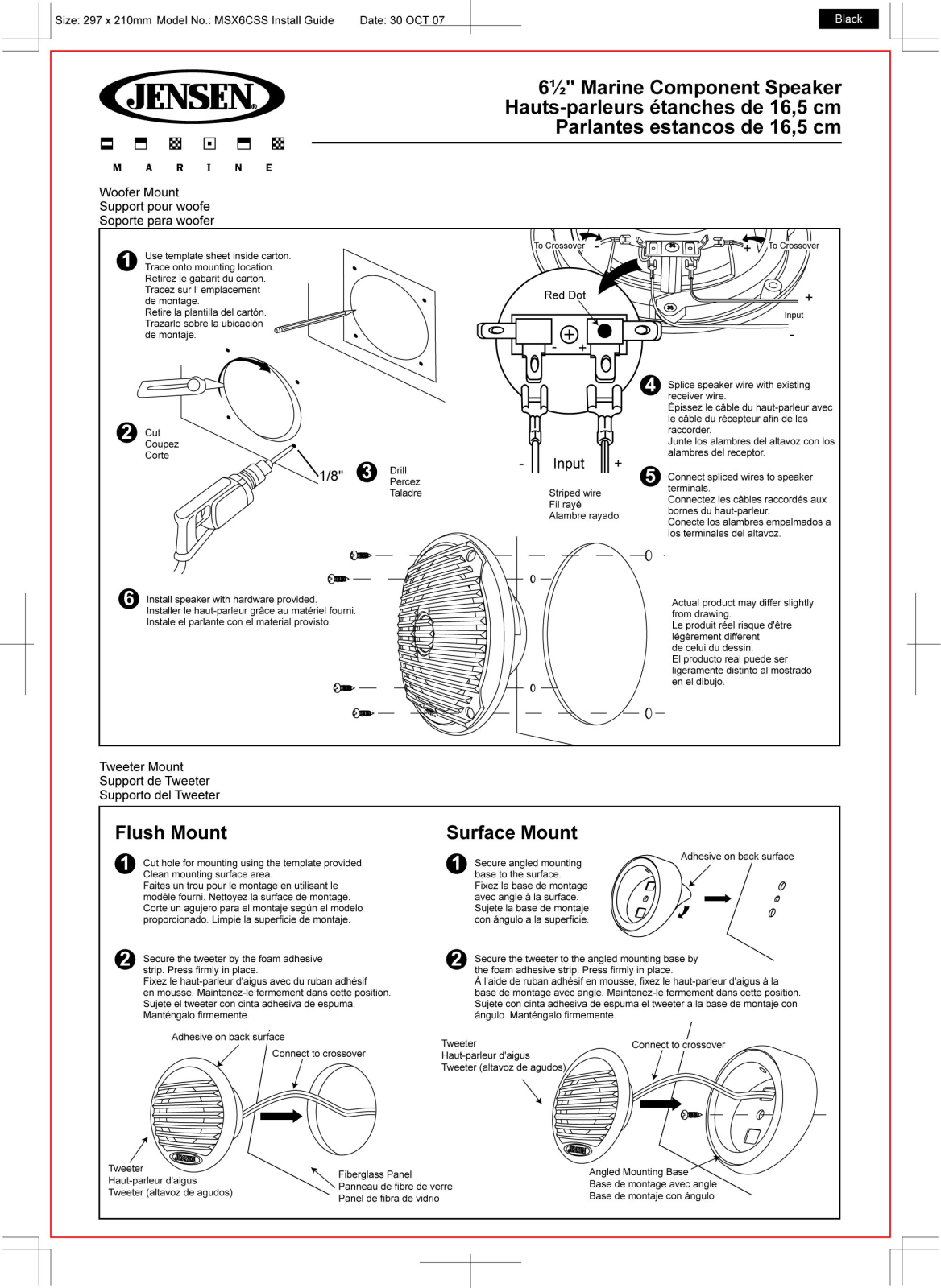 Jensen VOYAGER MSX60CSS User Manual