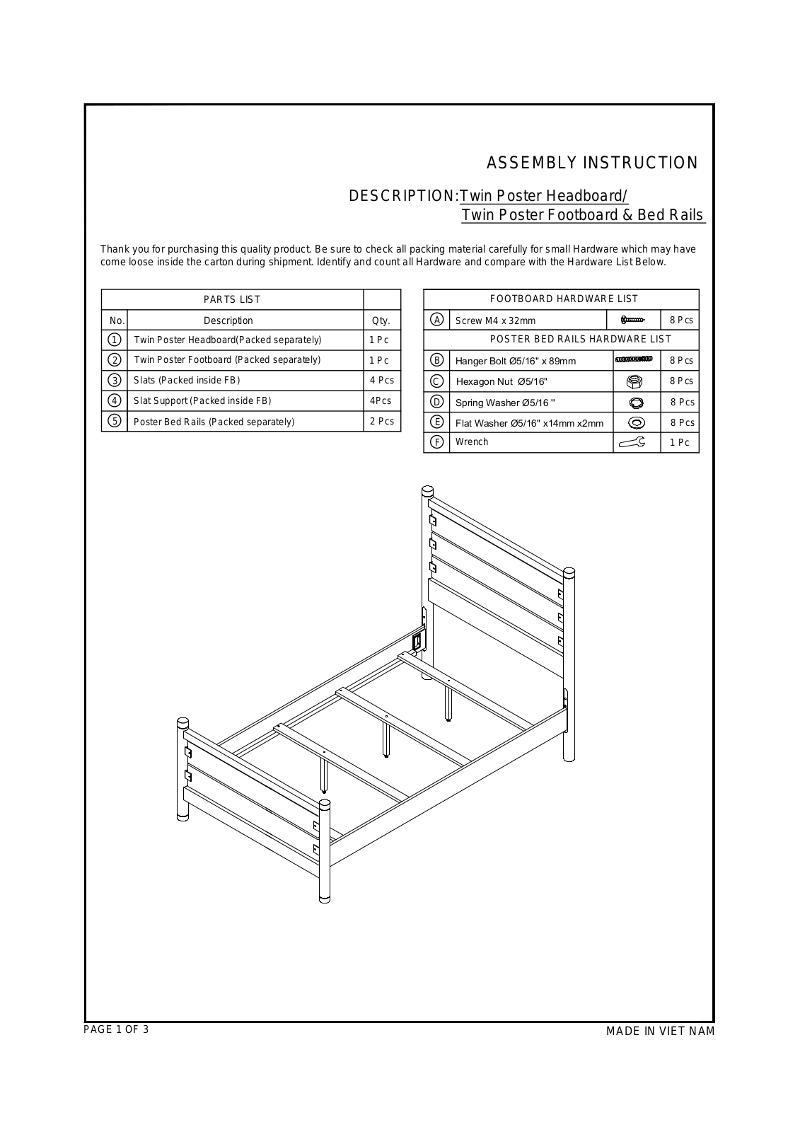 Mack & Milo W000320085 Installation & Assembly - ManualMachine.com