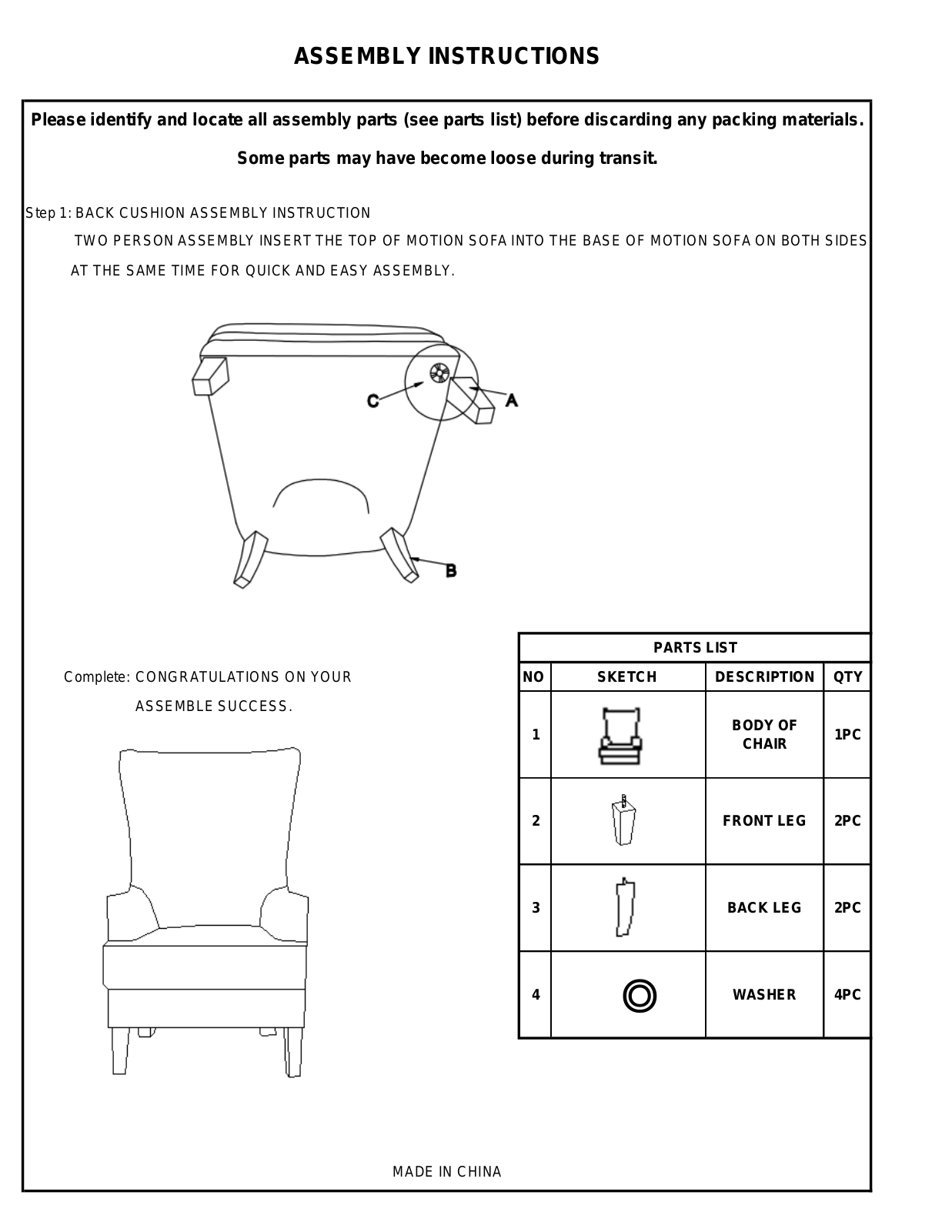 Andover Mills W003209276 Assembly Instructions - ManualMachine.com