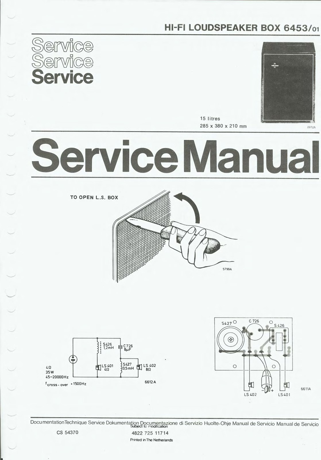Philips 22-RH-453 Service Manual
