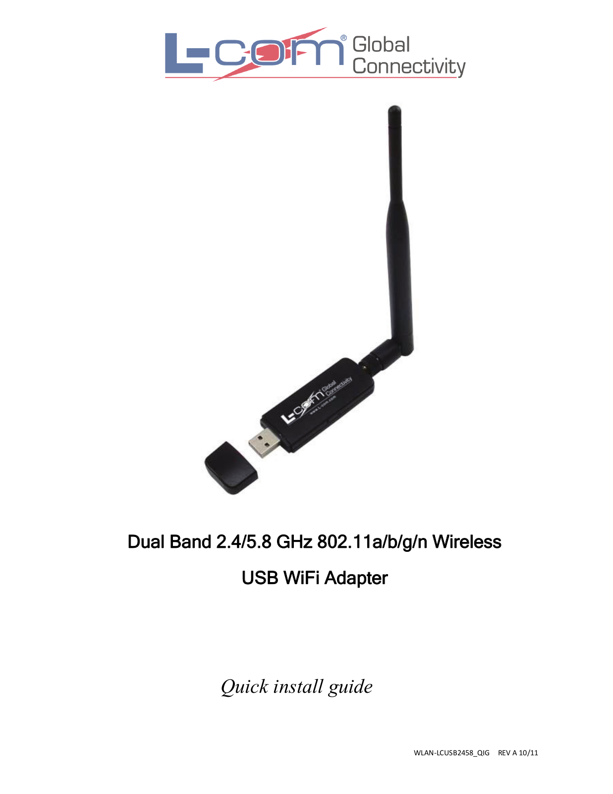 l-com USB Wifi Adapter Installation Manual