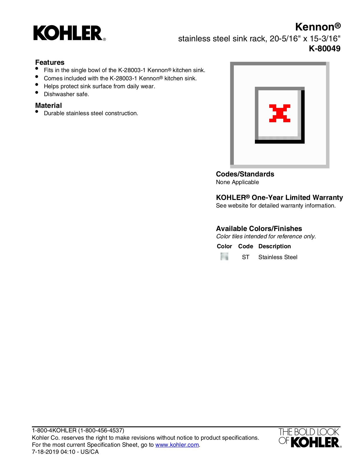Kohler LBPR2890 Specifications - ManualMachine.com
