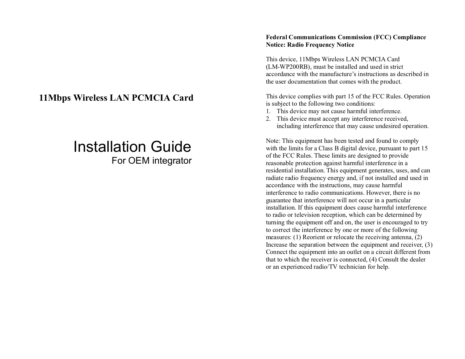 Delta Electronics LMWP201 Users Manual