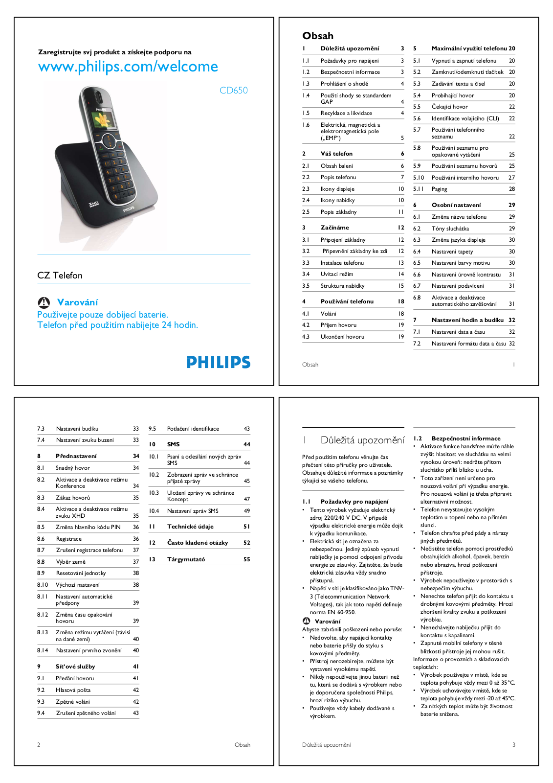 Philips CD650 User guide