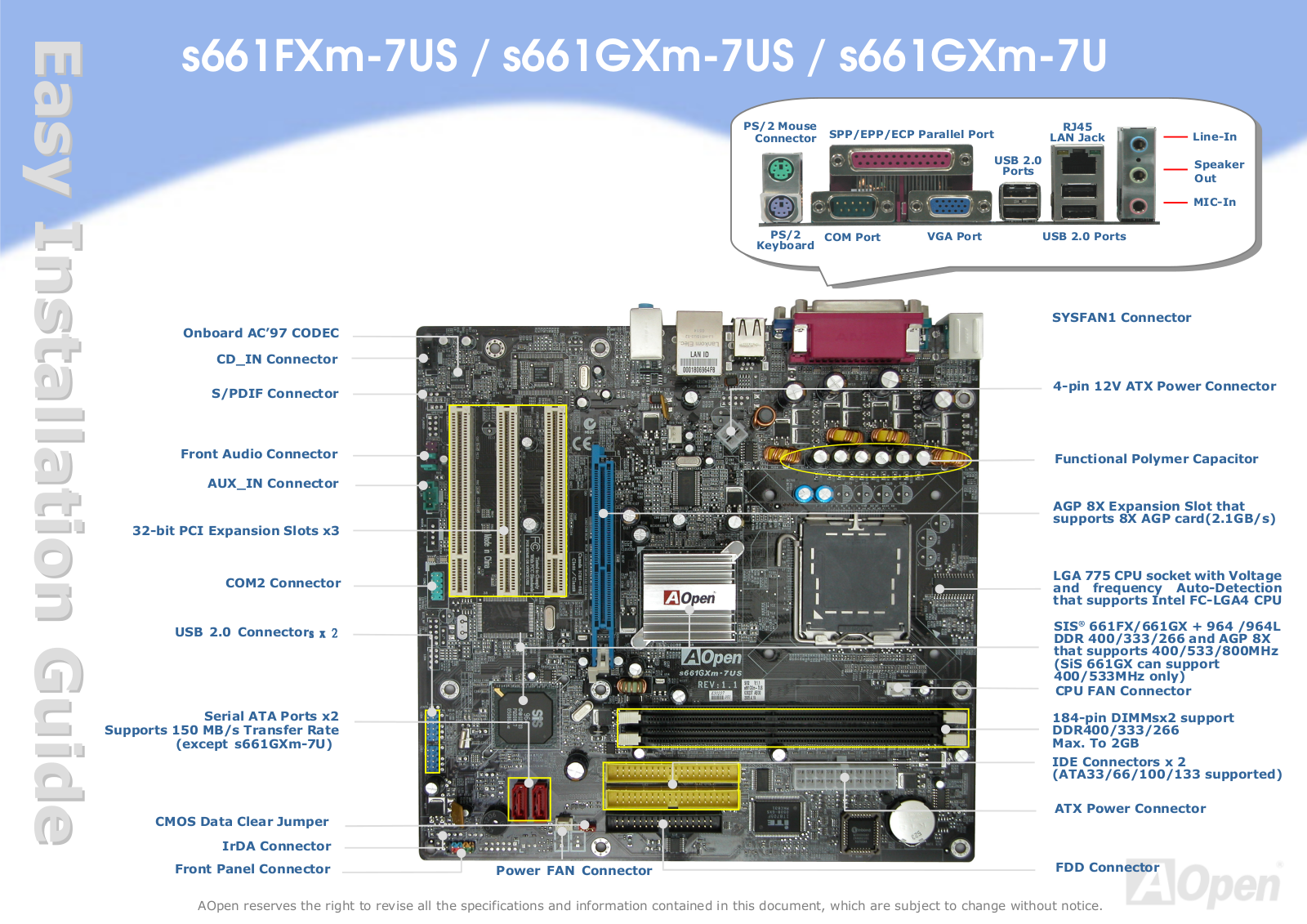 AOpen S661FXM-7USG User Manual