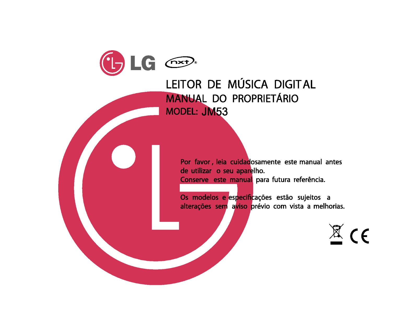 Lg JM53 user Manual