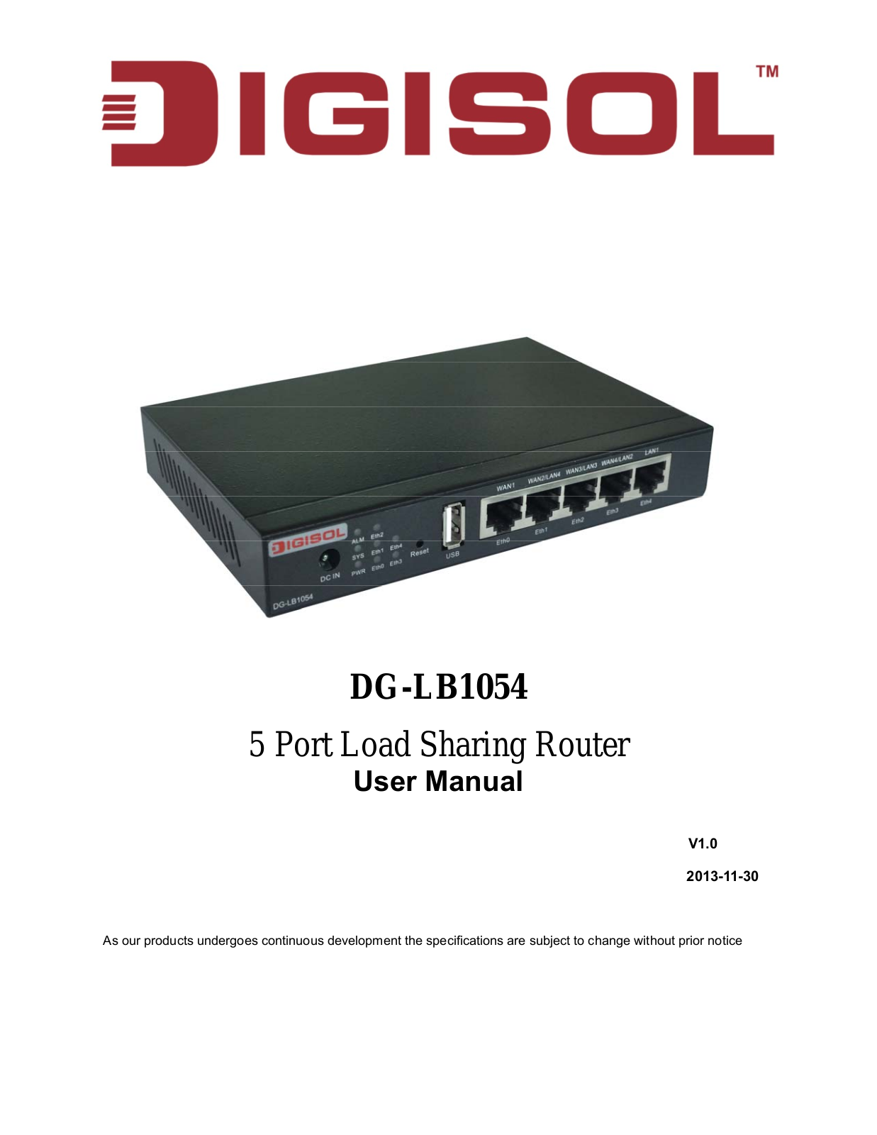 DIGISOL DG-LB1054 User Manual