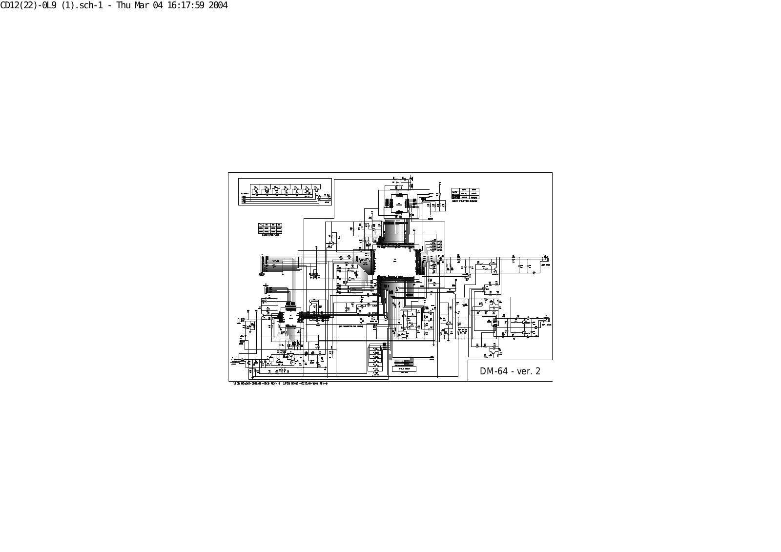 Lenoxx DM-64 Schematic