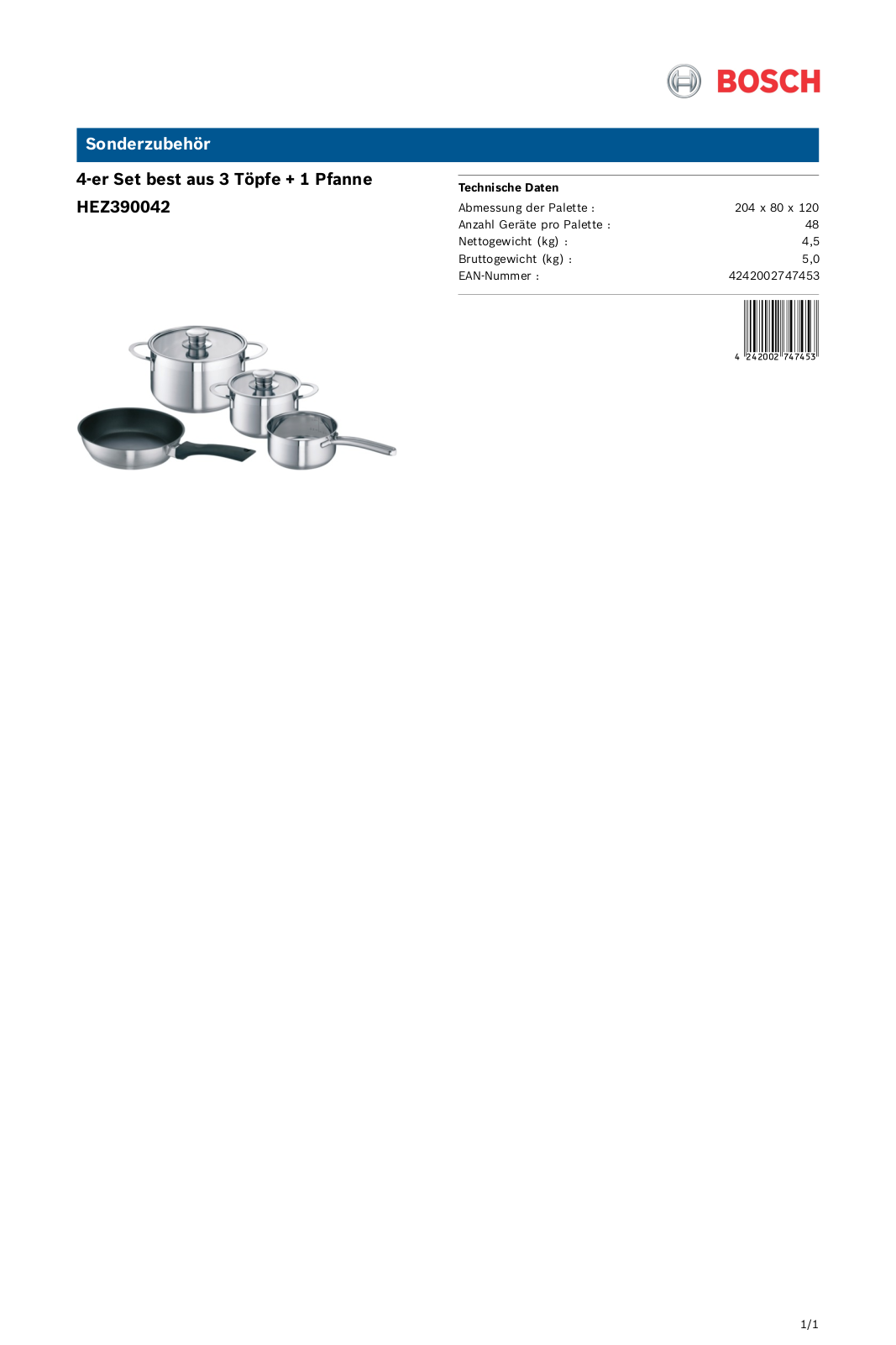 Bosch HEZ390042 User Manual