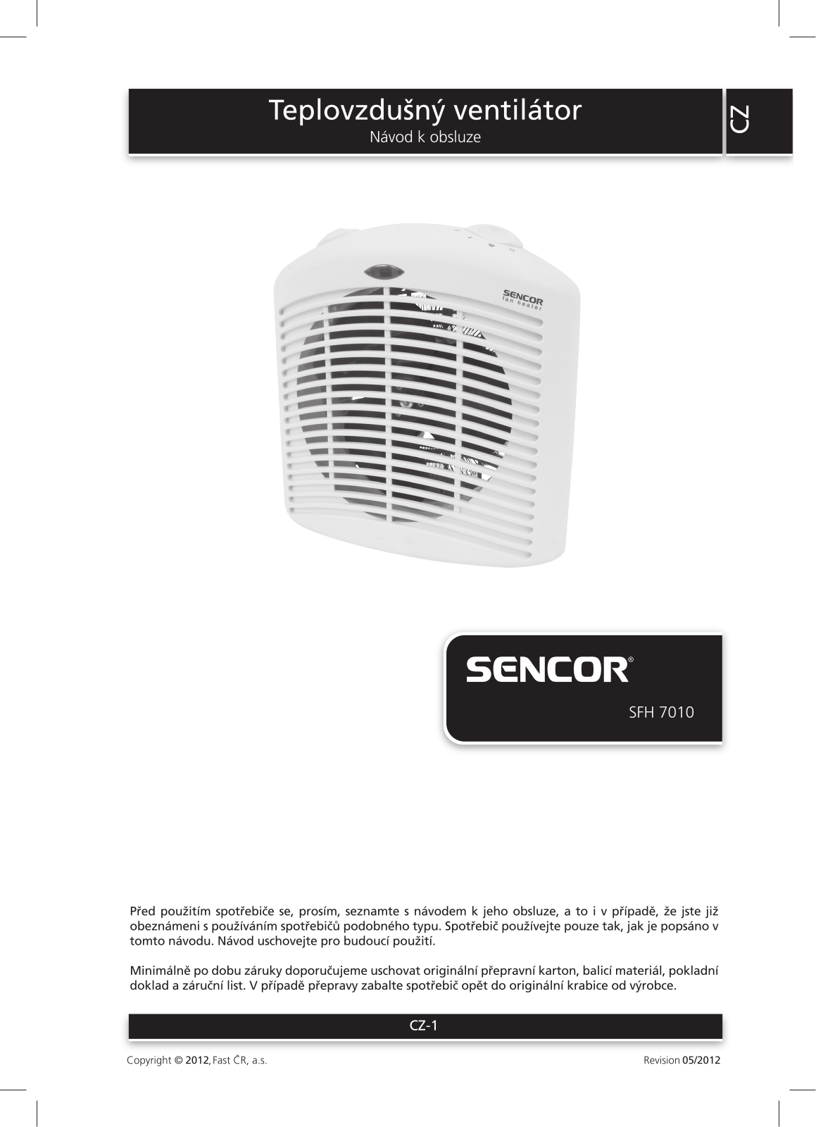 Sencor SFH 7010 User Manual