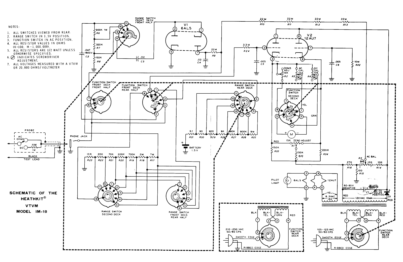 Heath Company IM-18 Schematic