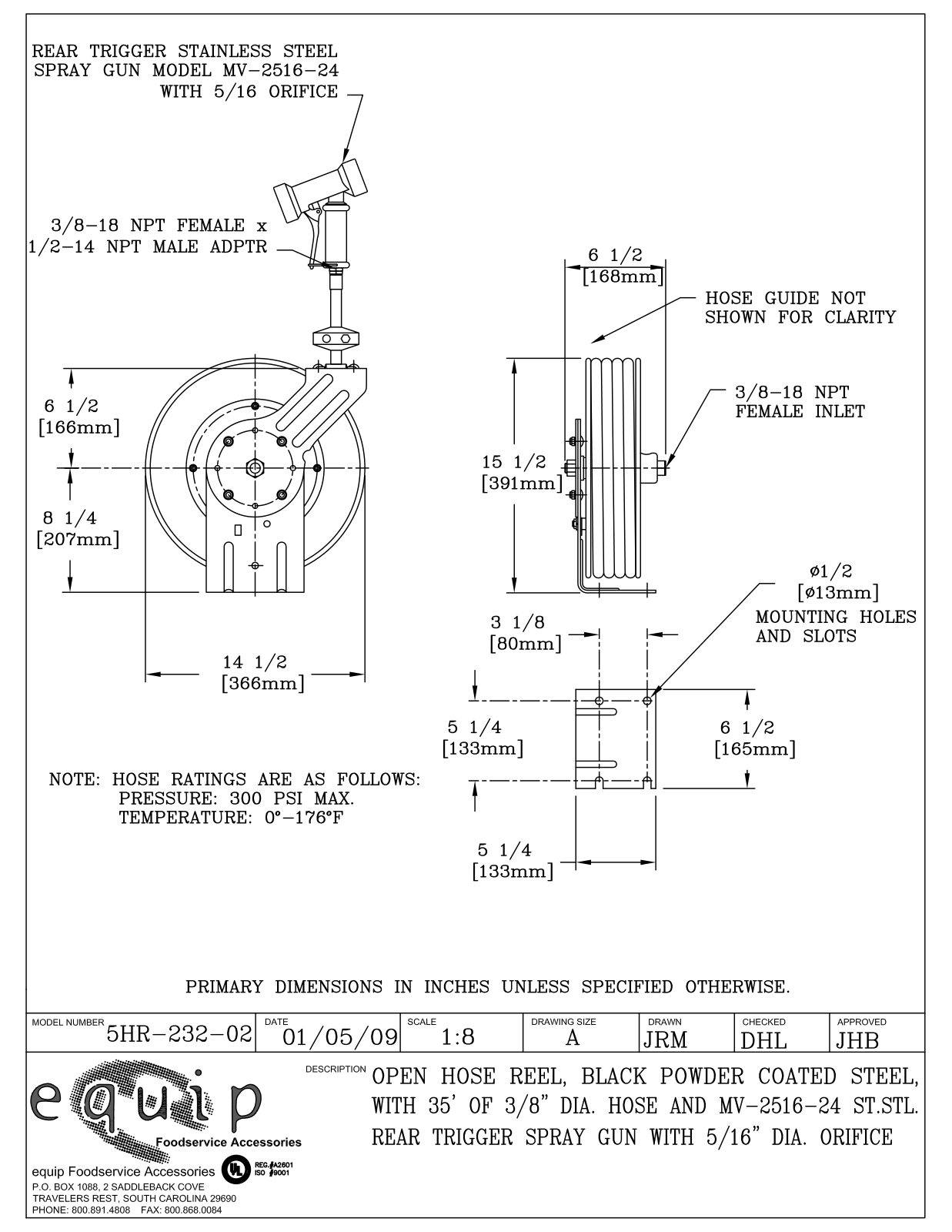 T&S Brass 5HR-232-02 User Manual