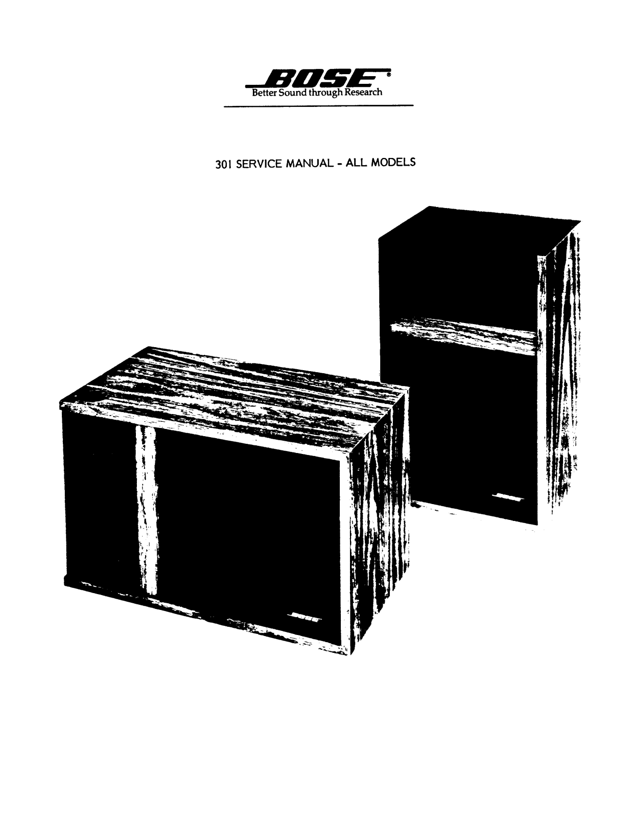 Bose 301 Service Manual