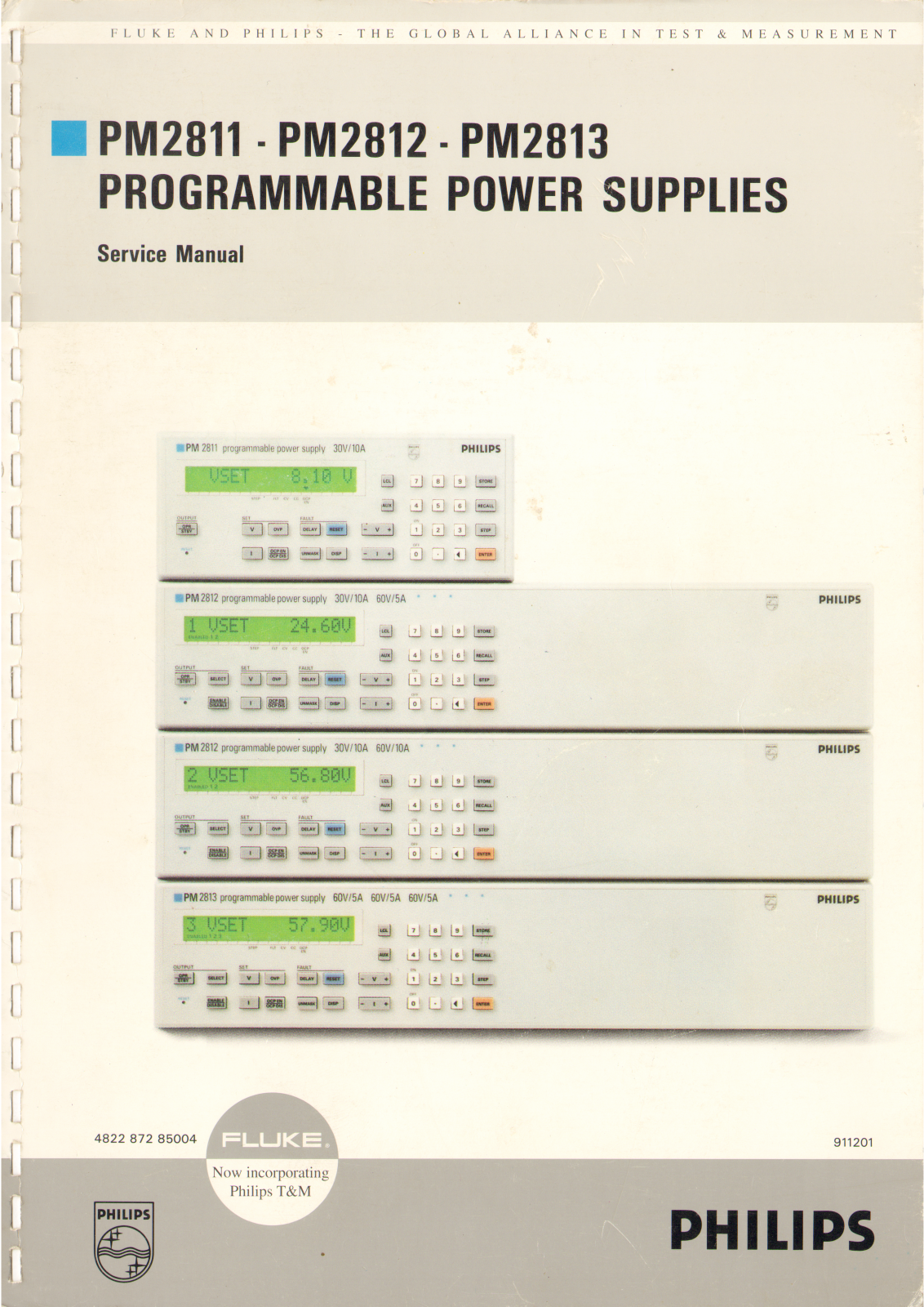 Philips pm2811, pm2812, pm2813-sm Service Manual