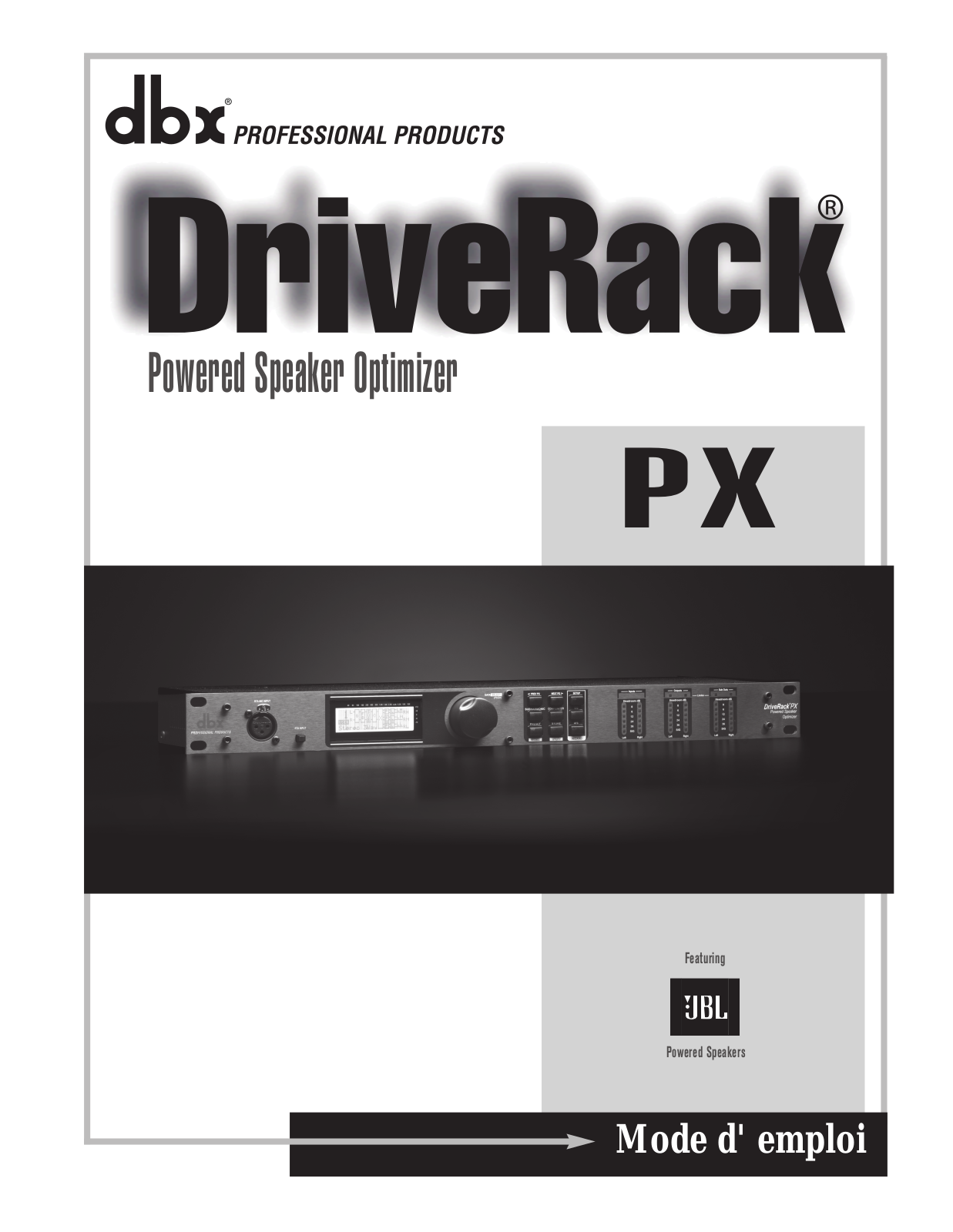 dbx DriveRack PX User Manual