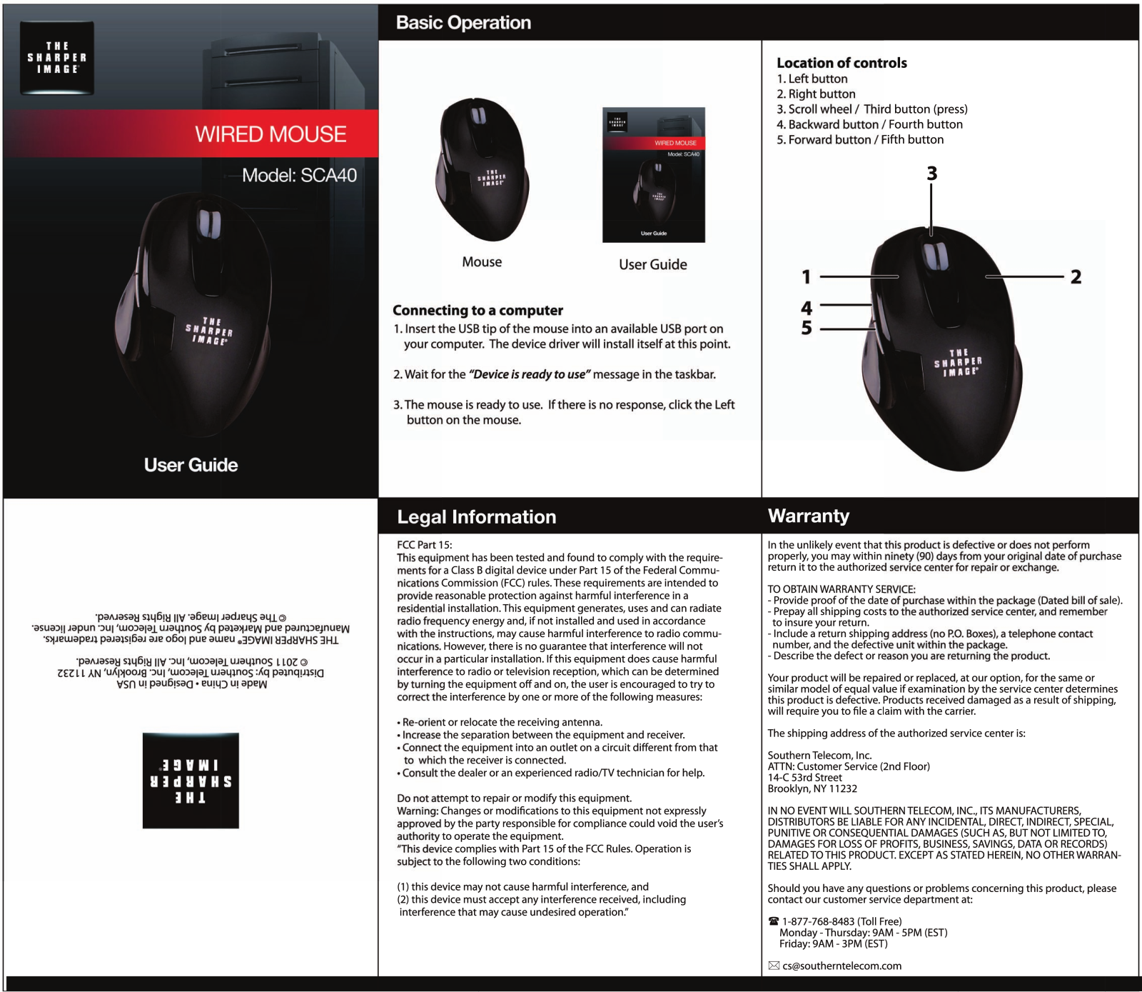 Sharper image SCA40 User Manual