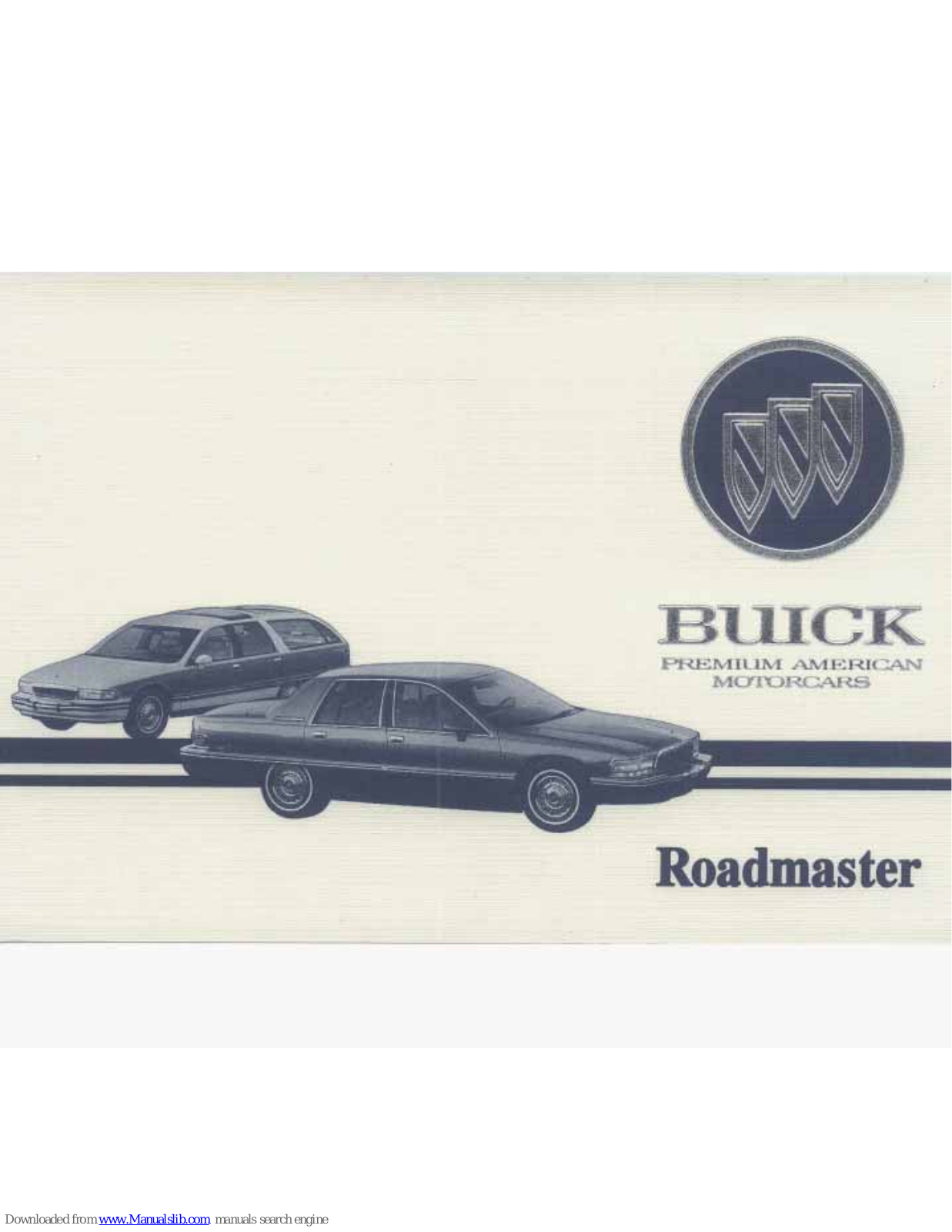 Buick 1994 Roadmaster Owner's Manual