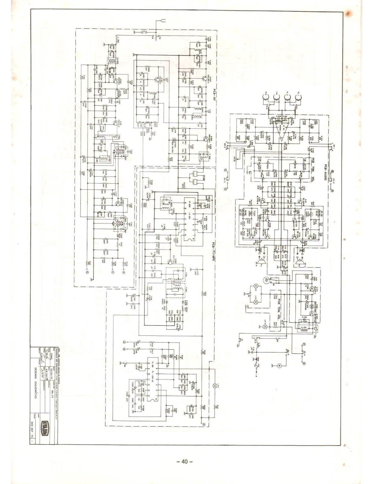 Aiko RX-77 Schematic