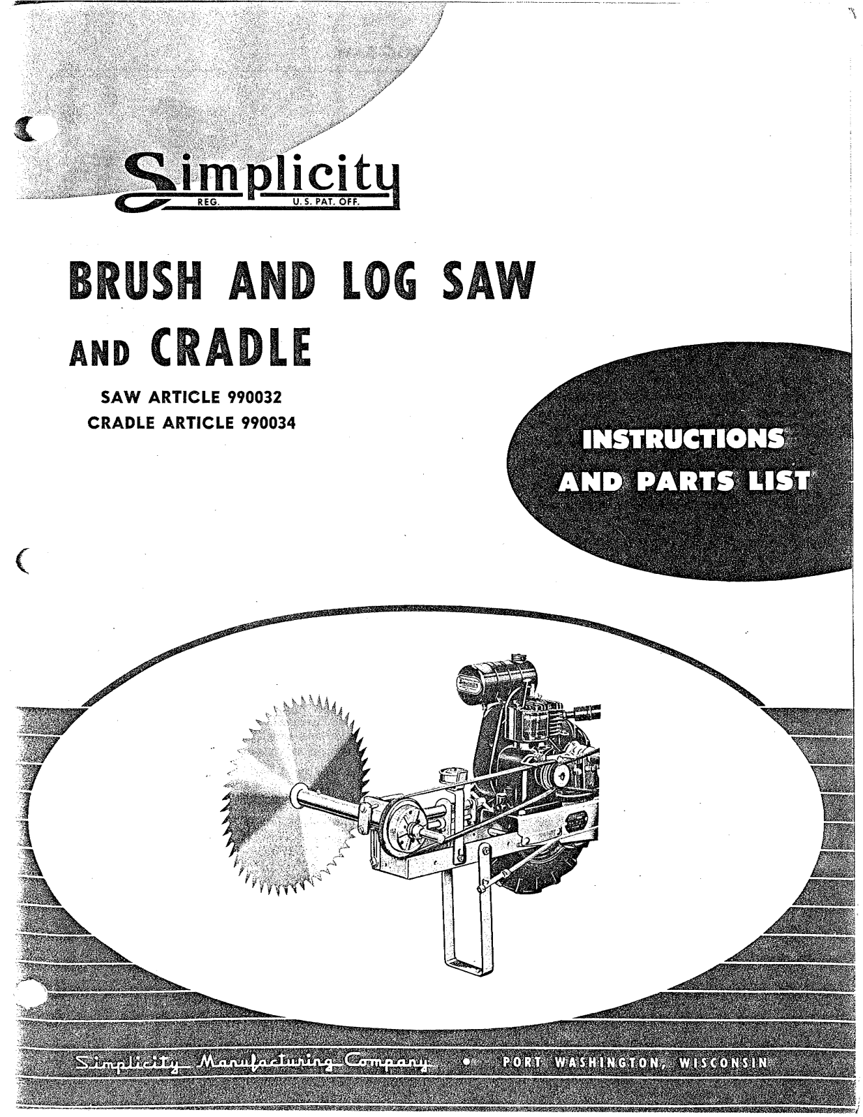 Simplicity 990032, 990034 User Manual