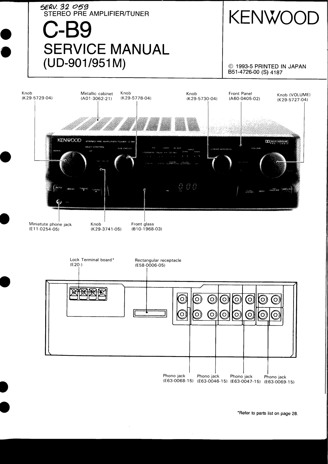 Kenwood CB-9 Service manual