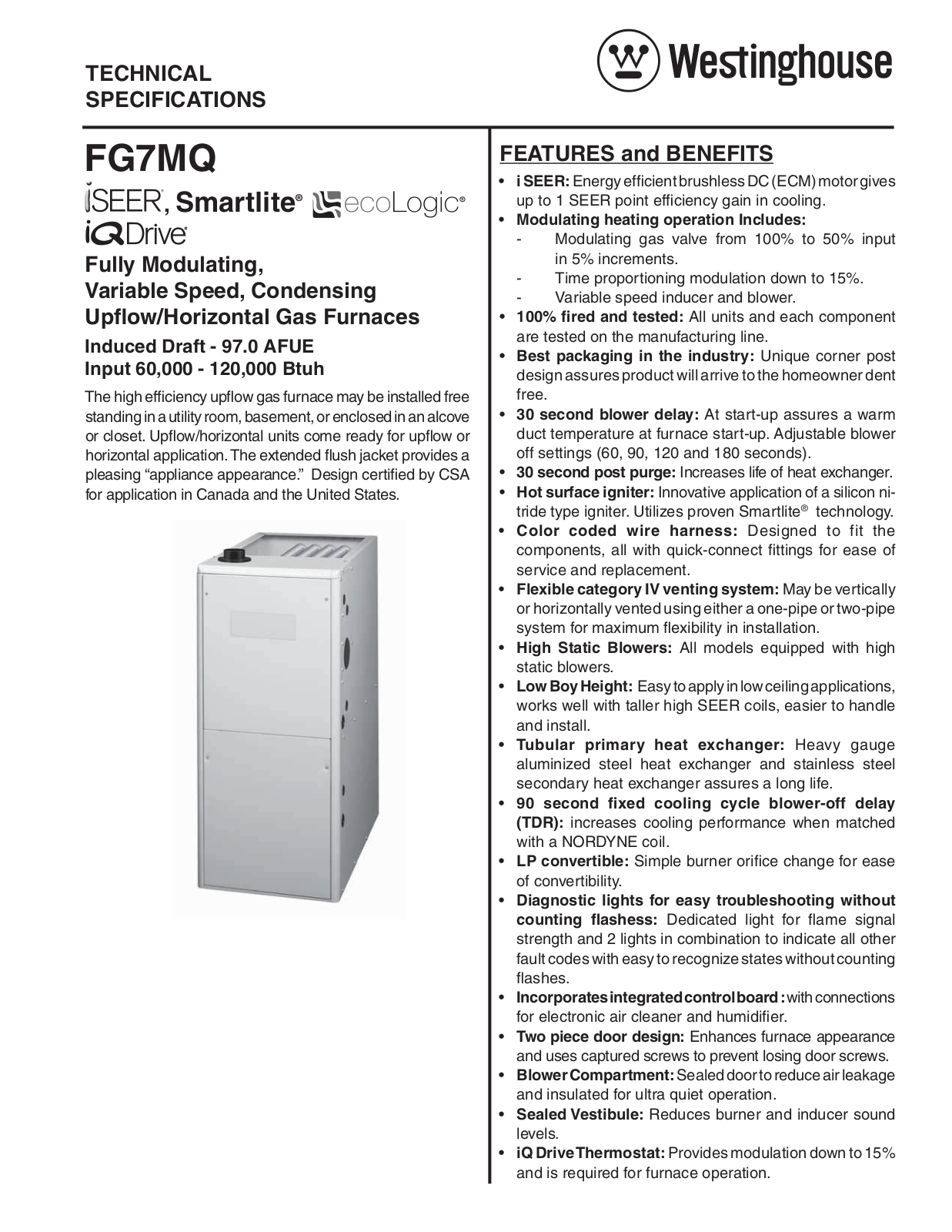 Westinghouse iQ Drive Technical Literature