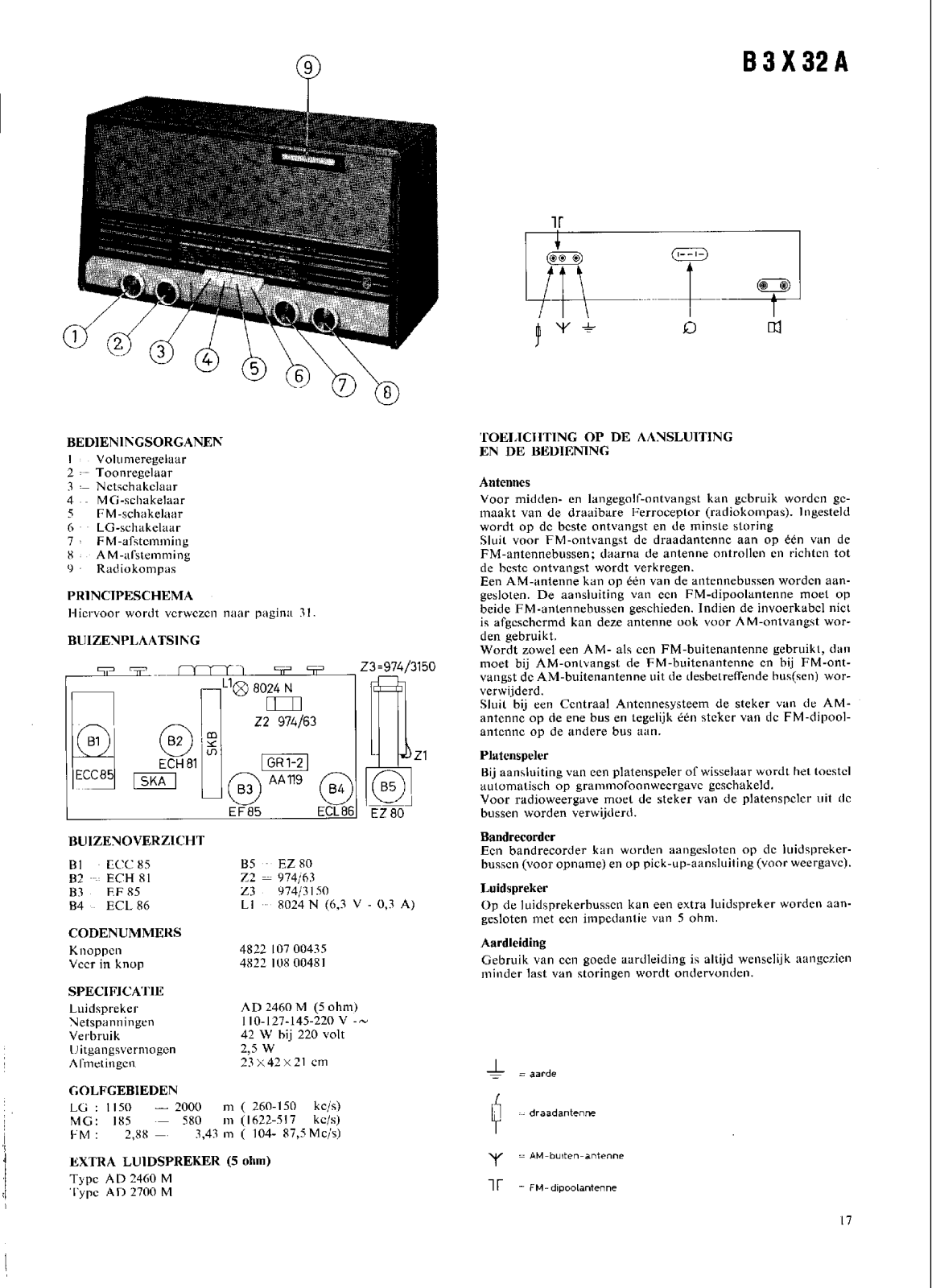 Philips B-3-X-32-A Service Manual