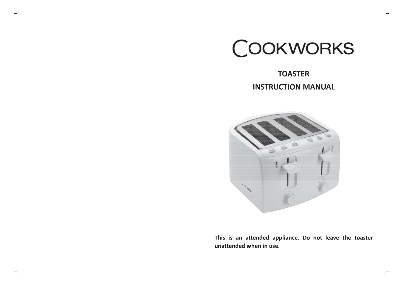 Cookworks KT-223 Instruction manual