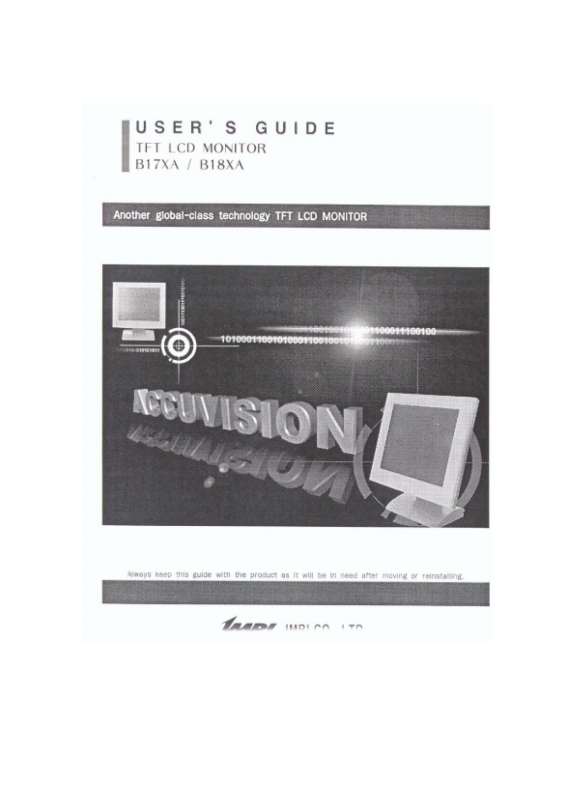 IMRI B17XA, B18XA Users Manual - ManualMachine.com