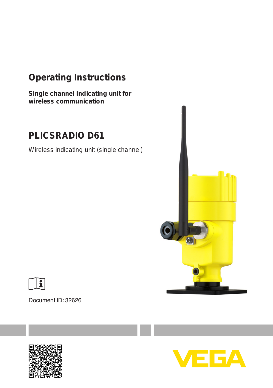 VEGA PLICSRADIO R61 User Manual