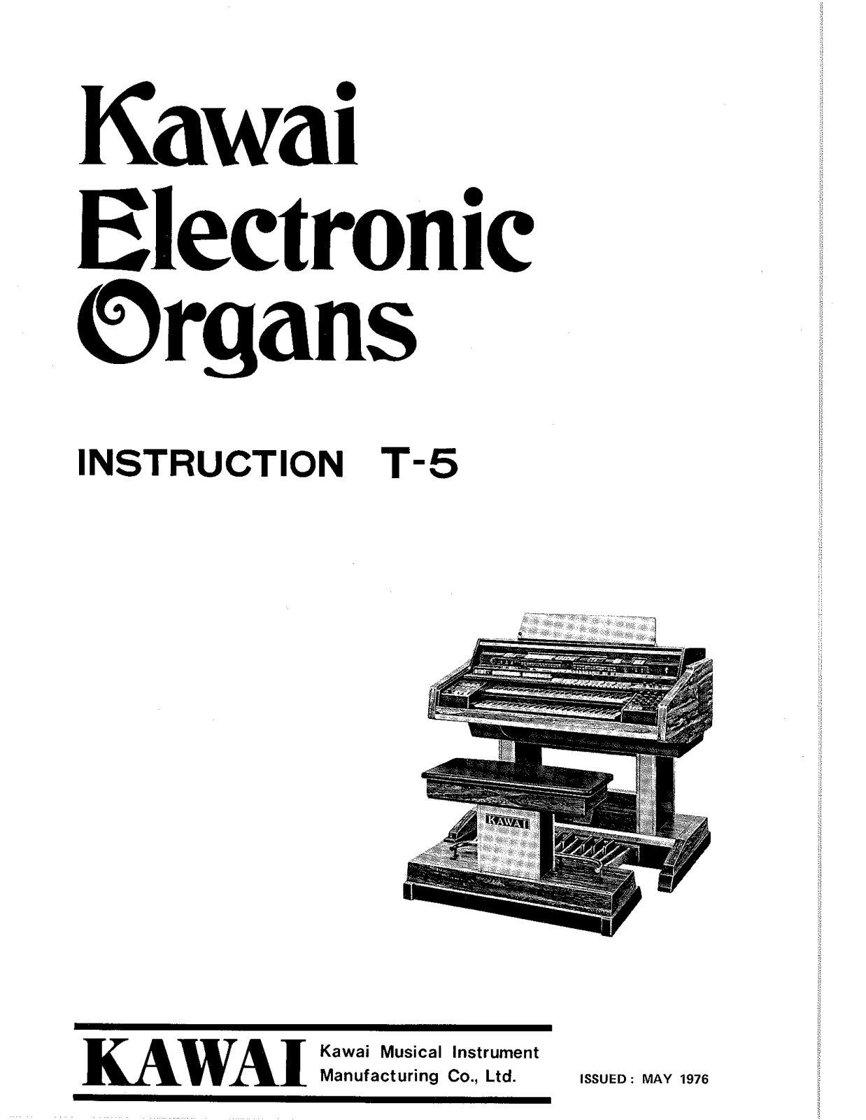 KAWAI T-5 User Guide