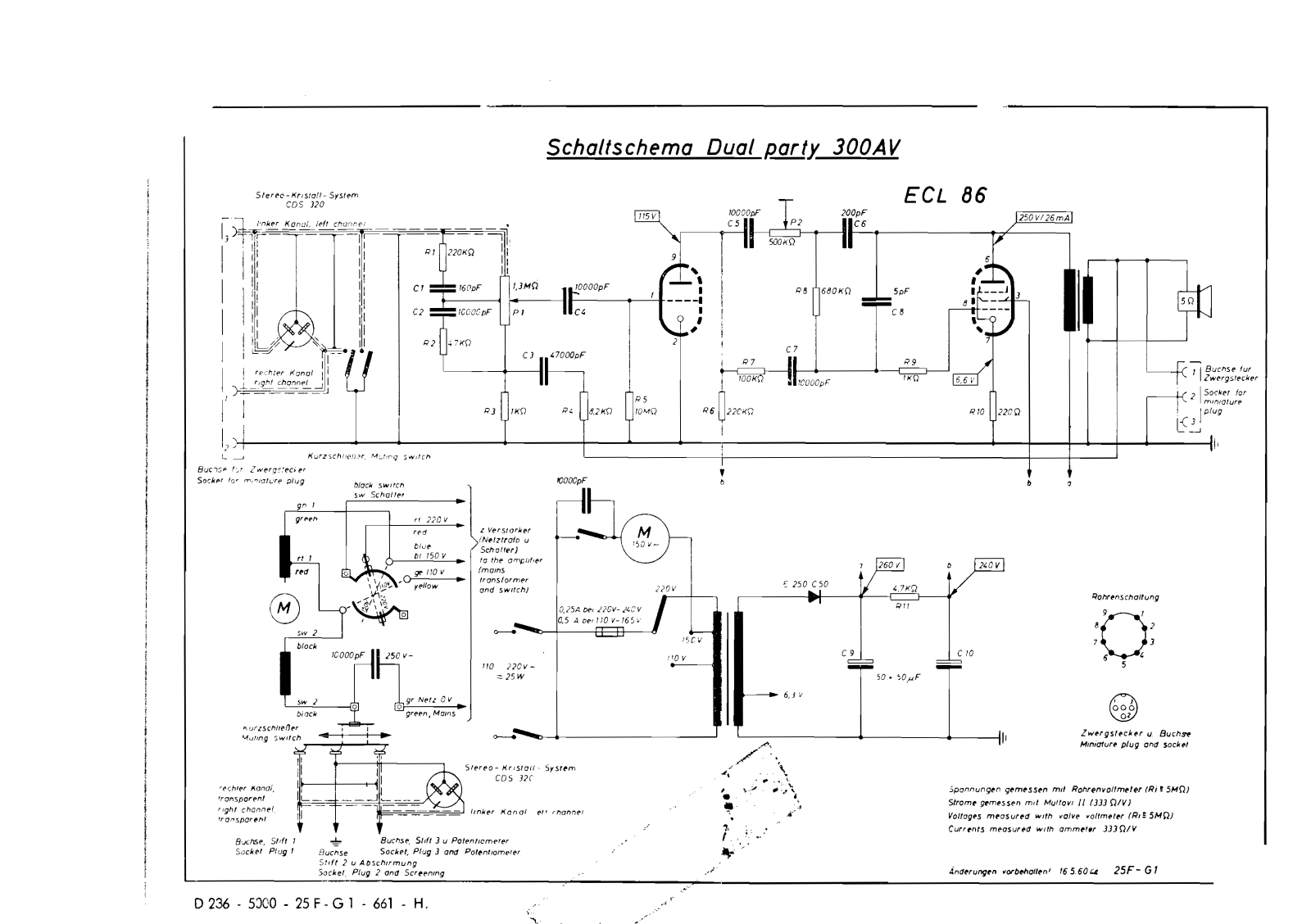 Dual Party-300-AV Schematic