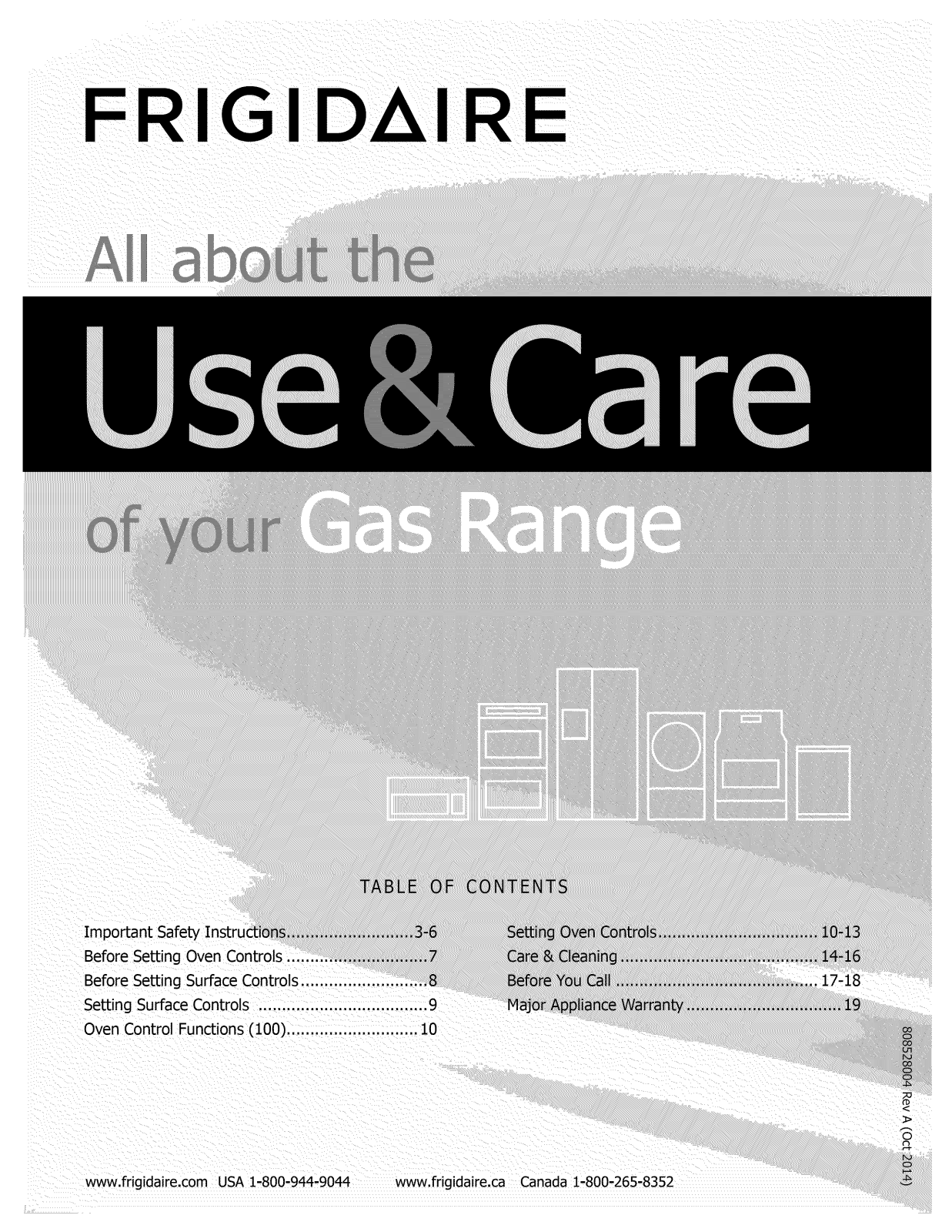 Frigidaire CFEF3056TSE Owner’s Manual