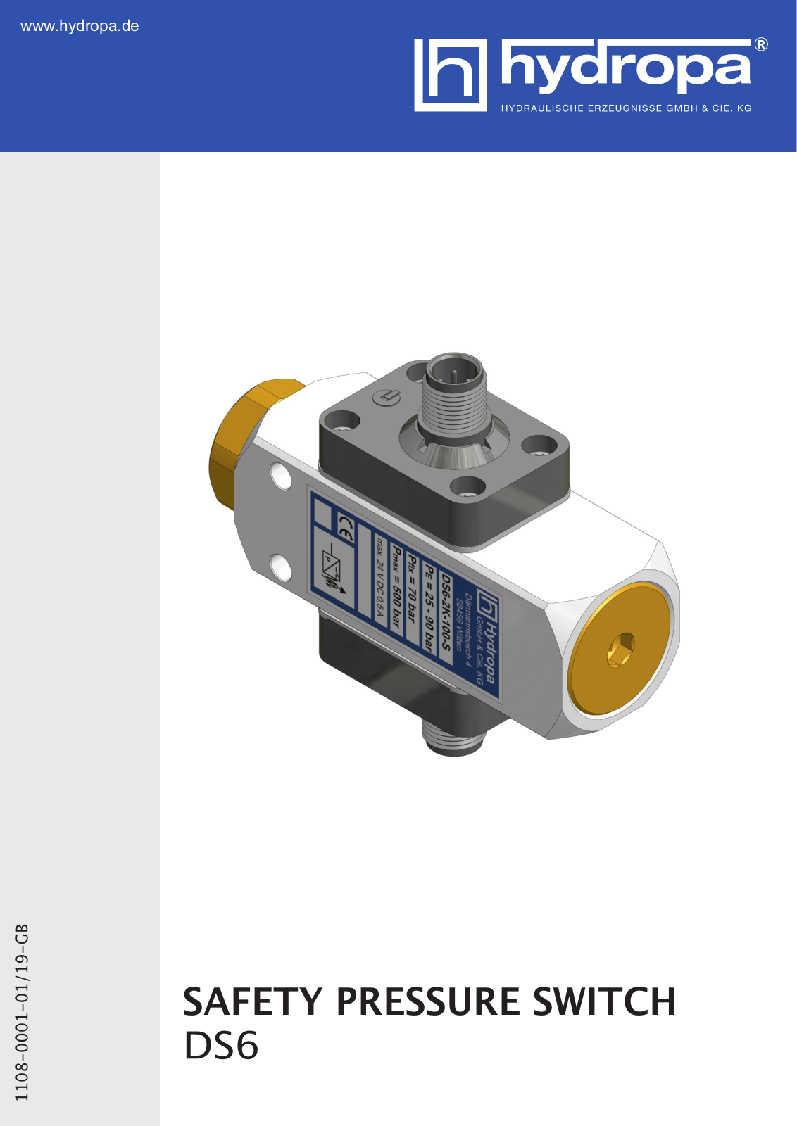 Hydropa DS6 Operating Instructions Manual