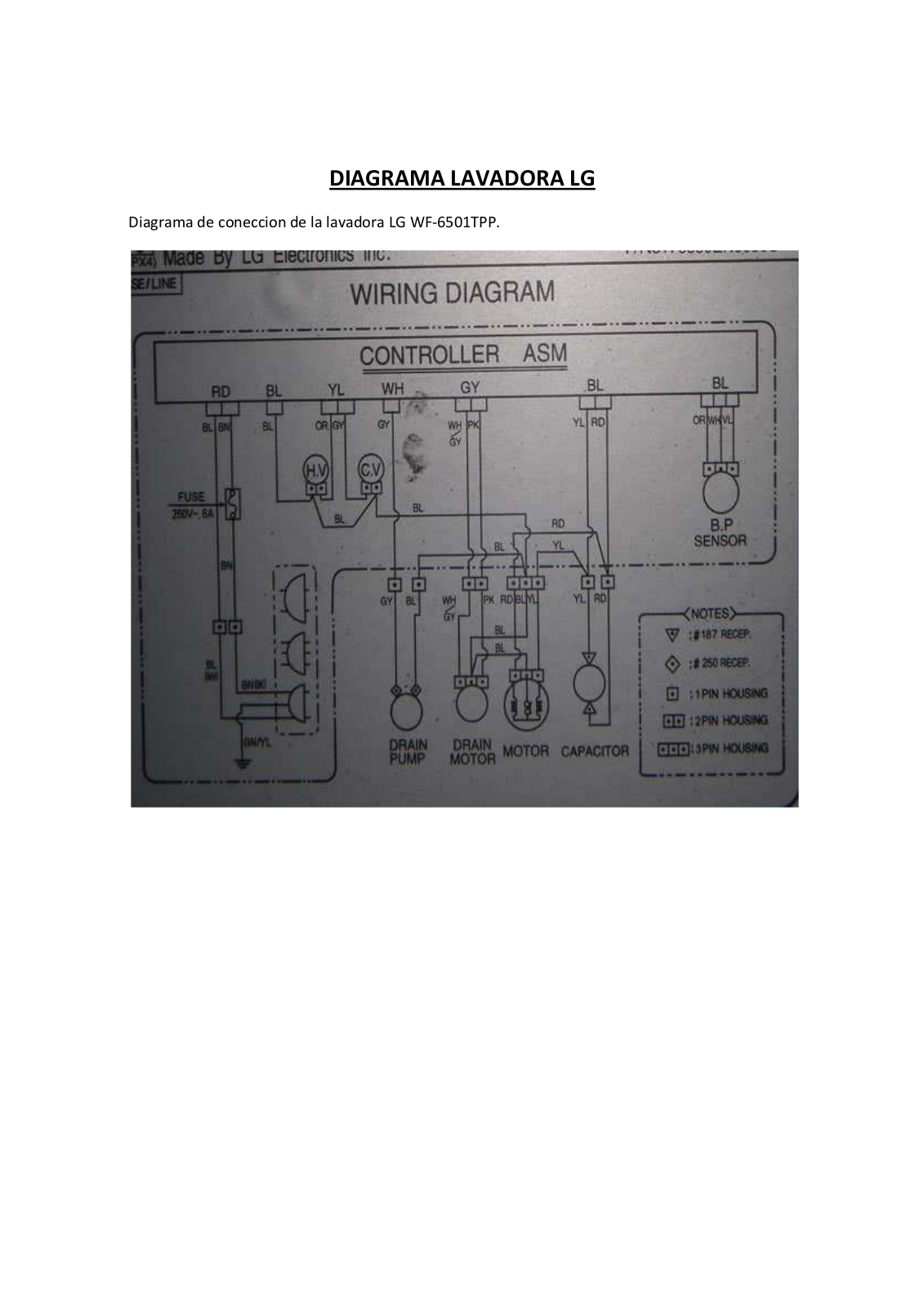 LG WF-6501TPP Diagram