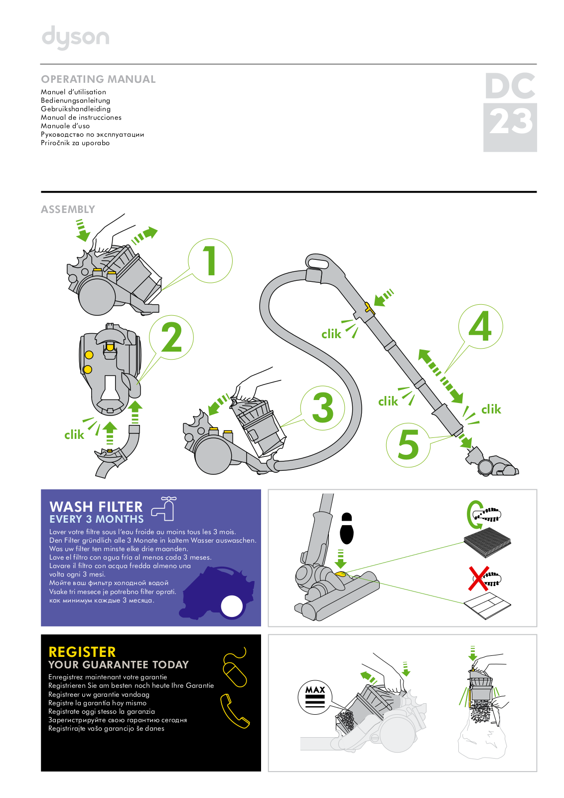 Dyson DC23 Motorhead User Manual