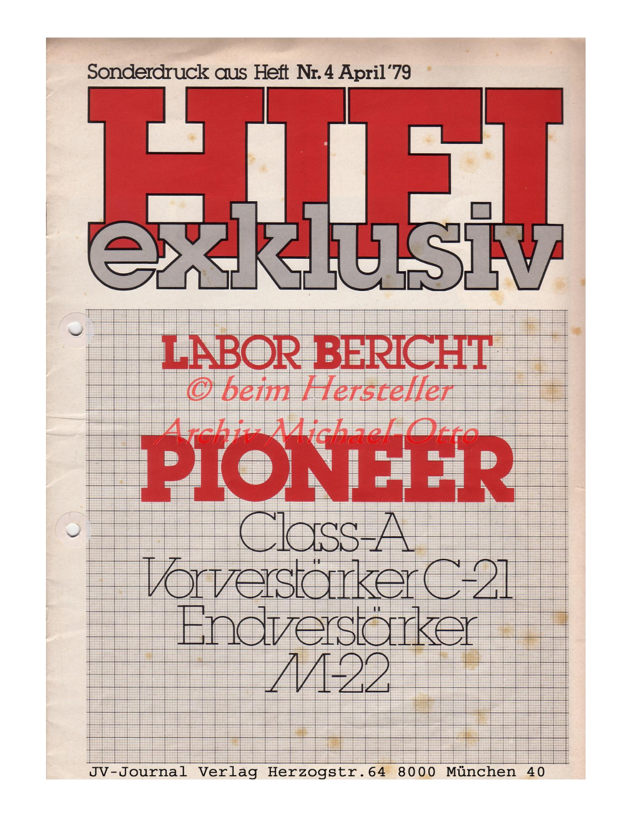 Pioneer C-21 Brochure