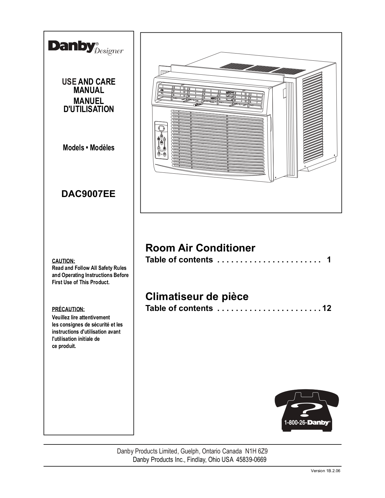 Danby DAC9007EE User Manual