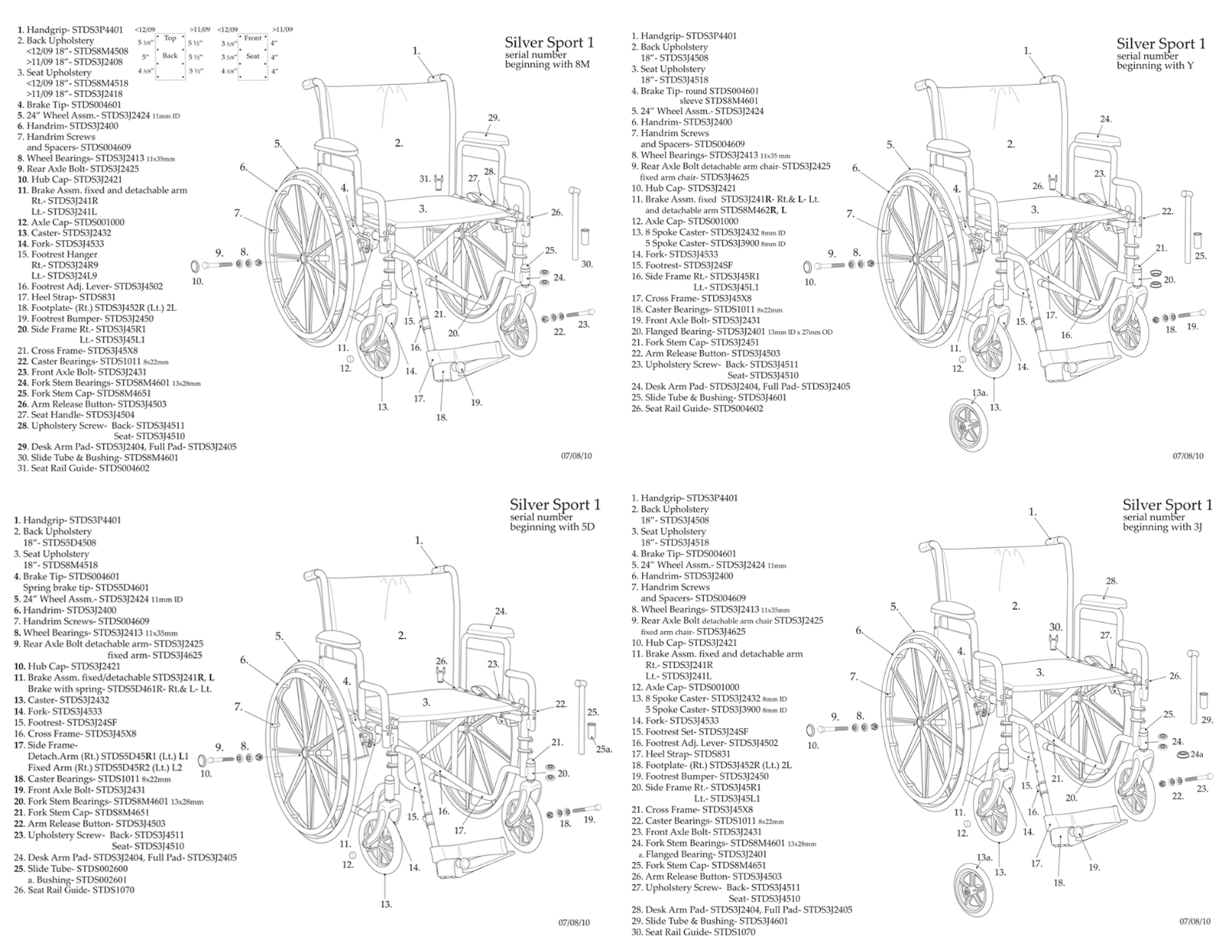 Drive Medical SSP118FASF Diagram